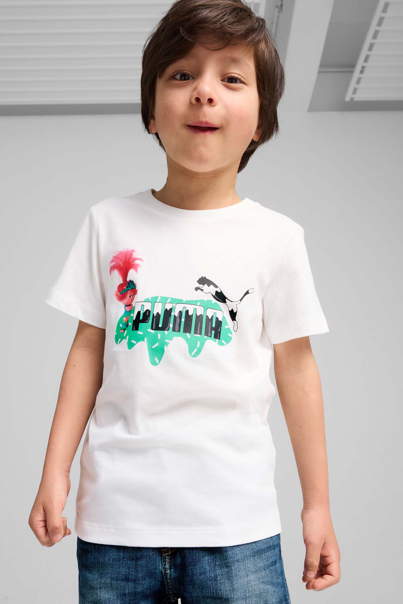 Дитяча біла футболка PUMA x TROLLS Tee Kids 1