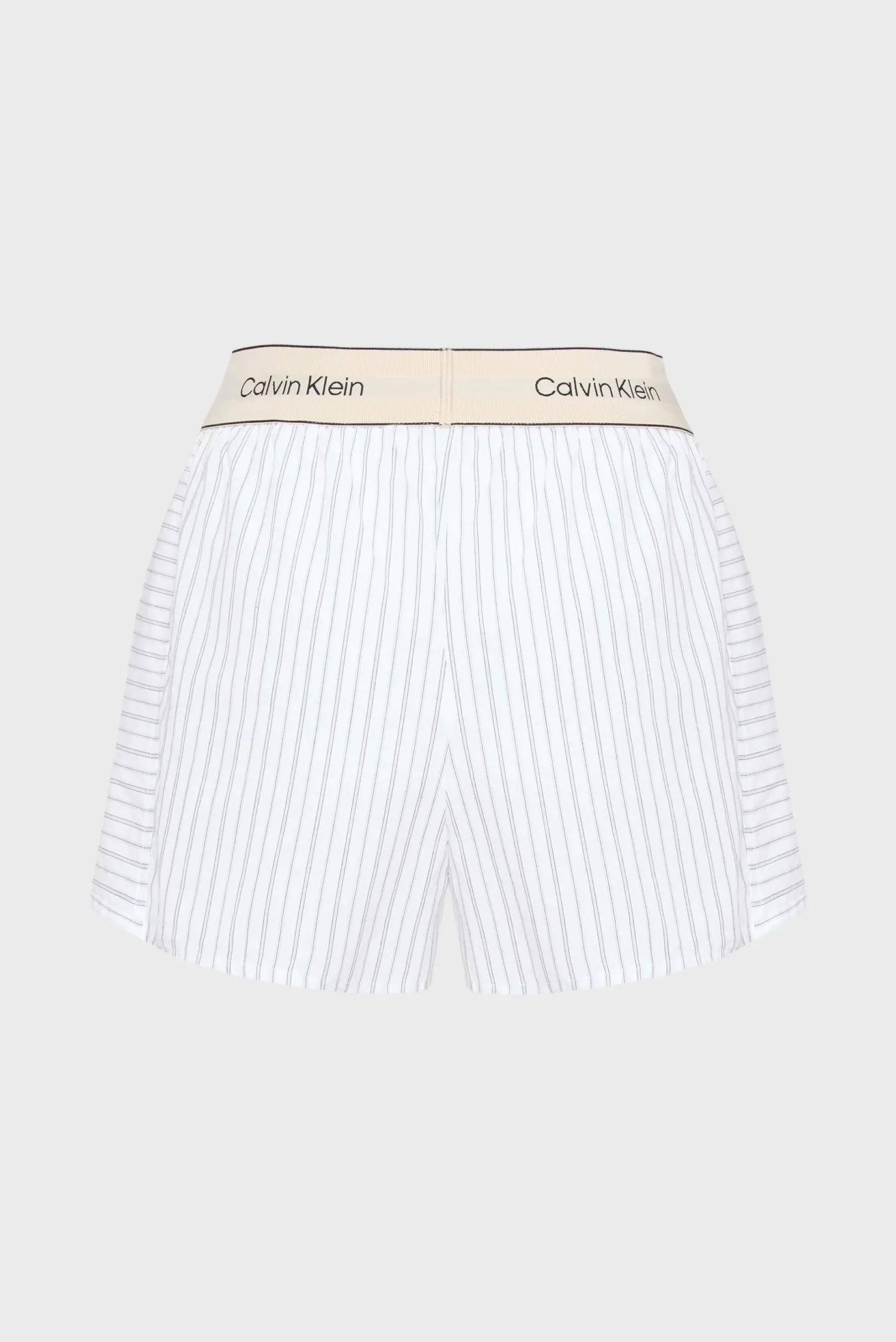 Женские белые шорты в полоску LOGO SUPER 8