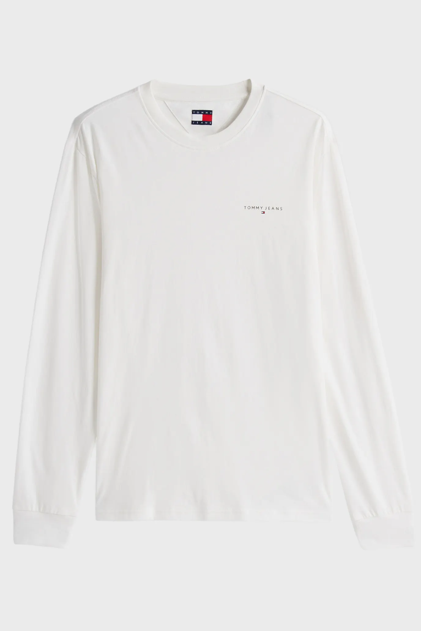 Чоловічий білий лонгслів SLIM CHEST LINEAR 5