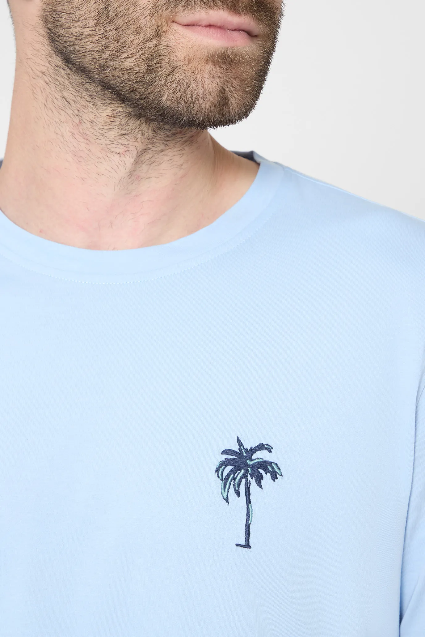 Мужская голубая футболка 3
