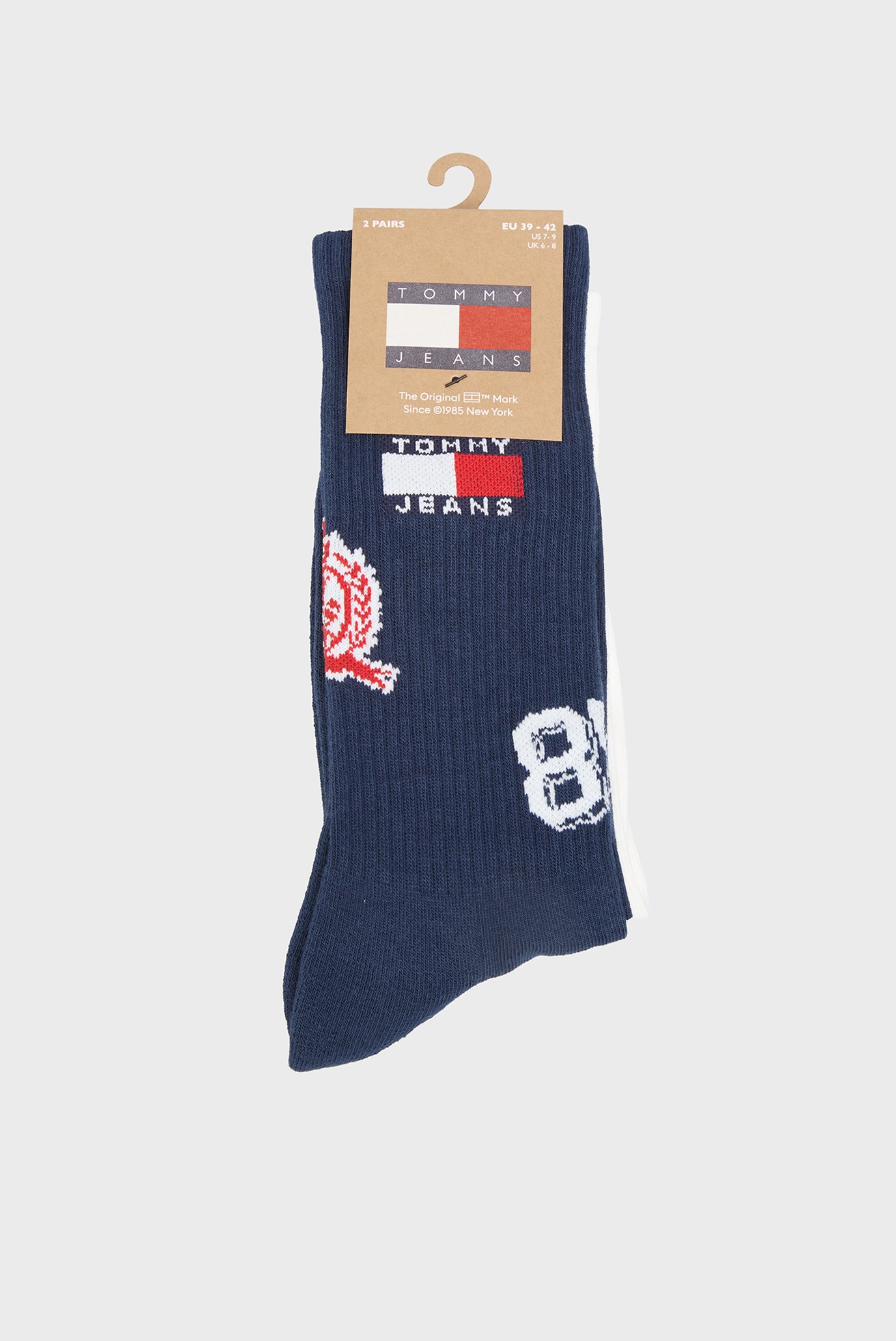 Носки (2 пары) PATCH Разноцветный 39-42 Tommy Jeans 701236470 Носки (2 пары) PATCH Разноцветный 39-42 Tommy Jeans 701236470