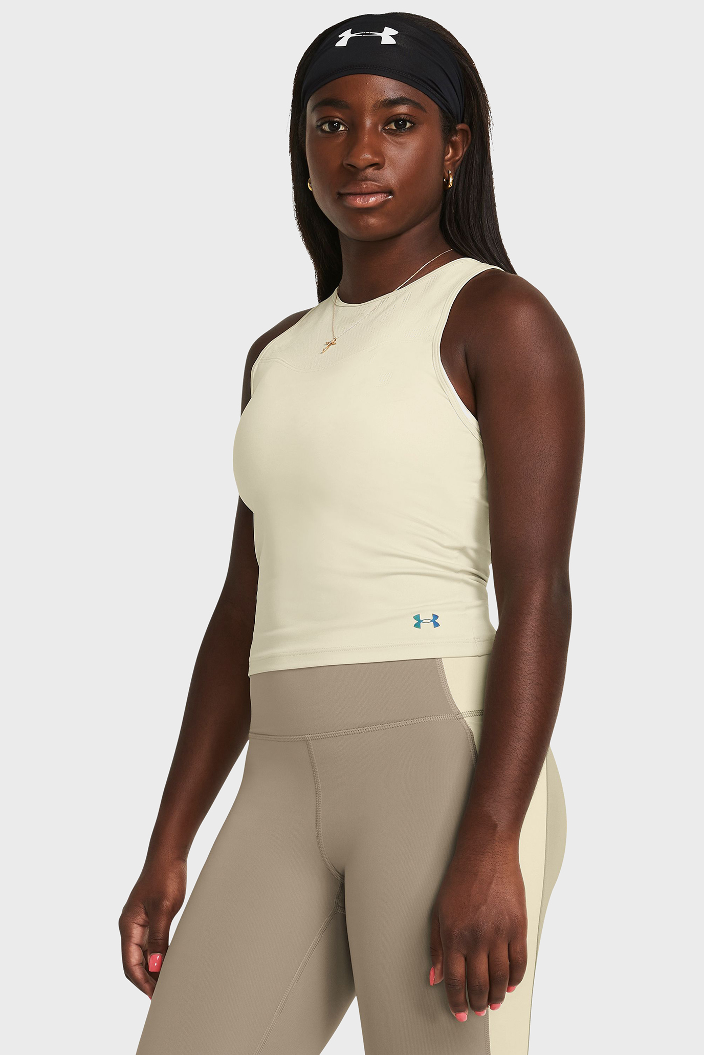 Женский бежевый топ Vanish Elite Vent Tank Бежевый M Under Armour 1383653-273 Женский бежевый топ Vanish Elite Vent Tank Бежевый M Under Armour 1383653-273
