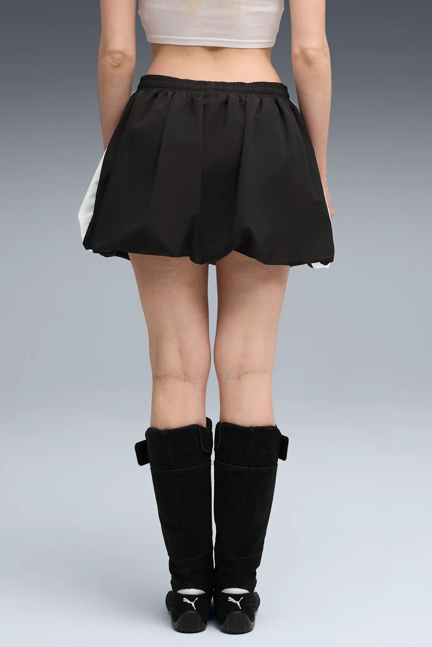 Женская черная юбка T7 Balloon Skirt Women 5