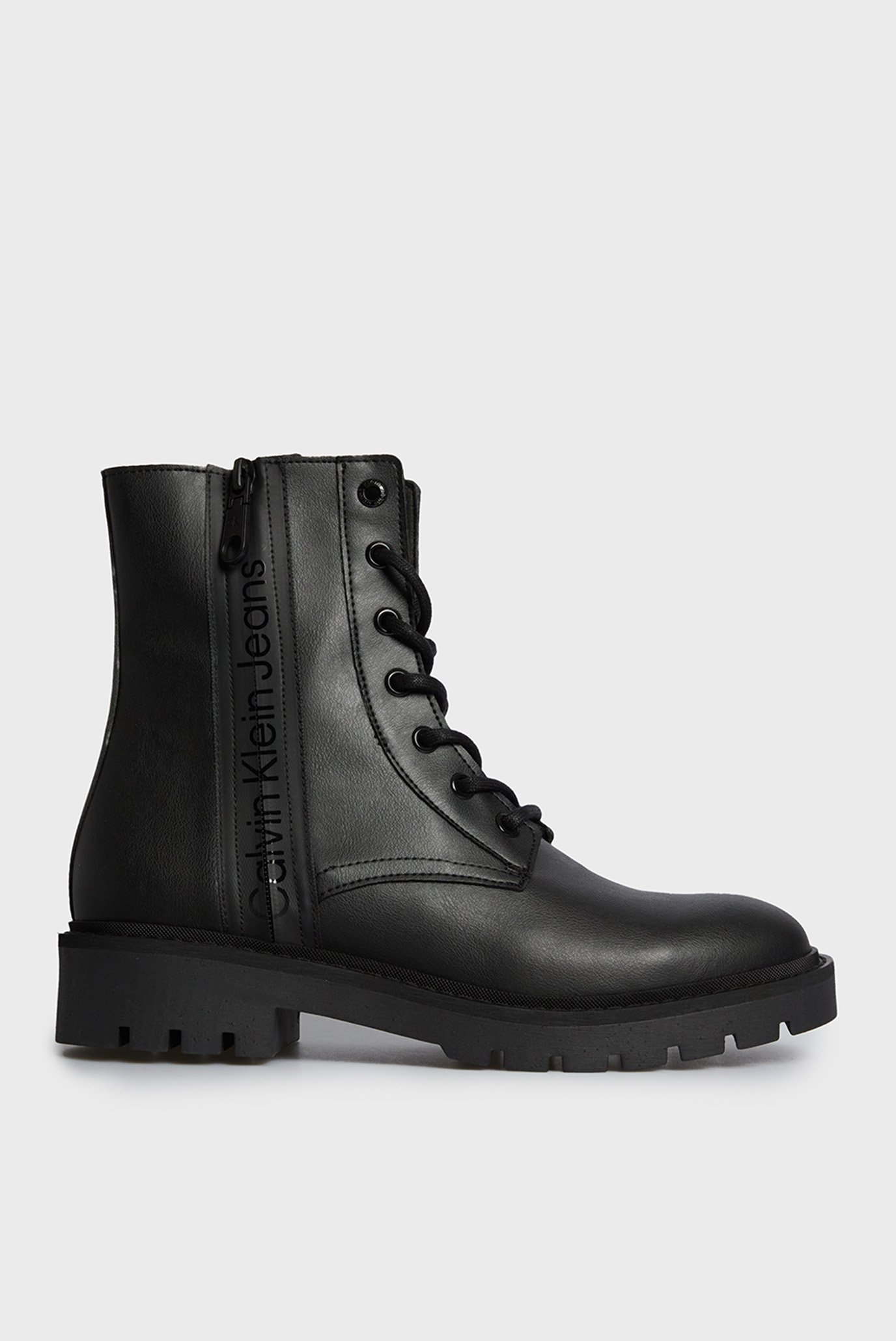 Женские черные ботинки COMBAT MID LACEUP 1