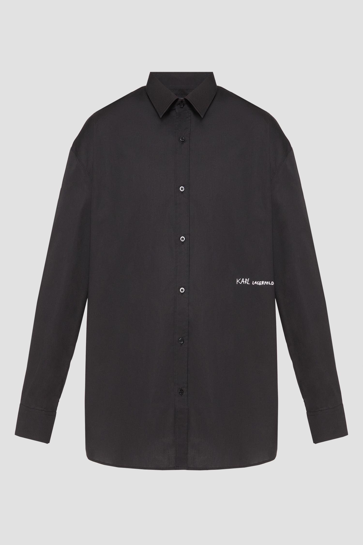 Мужская черная рубашка Черный XXL Karl Lagerfeld 553600.605976;990 Мужская черная рубашка Черный XXL Karl Lagerfeld 553600.605976;990