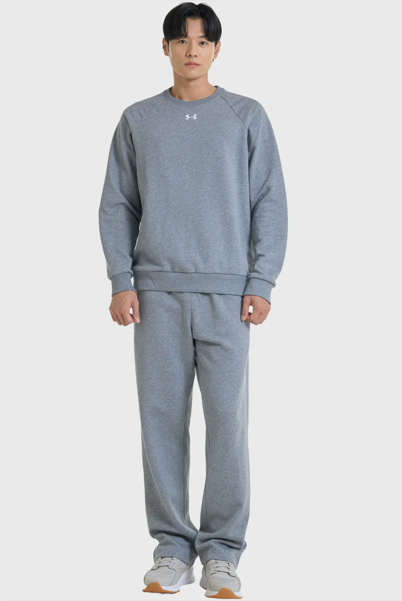 Чоловічий сірий світшот UA Rival Fleece Crew 2