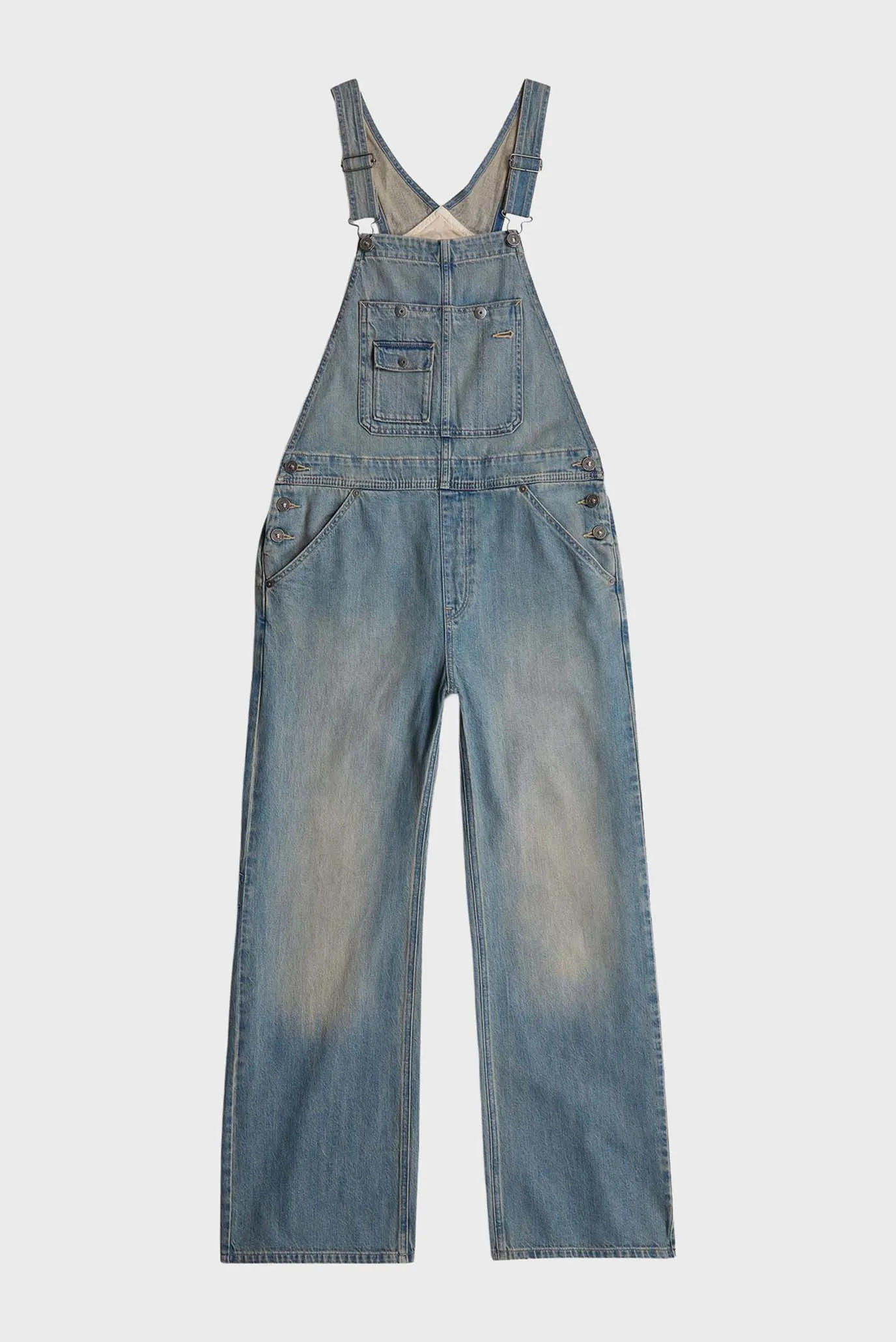 Жіночий блакитний джинсовий комбінезон Bowey 3D 6