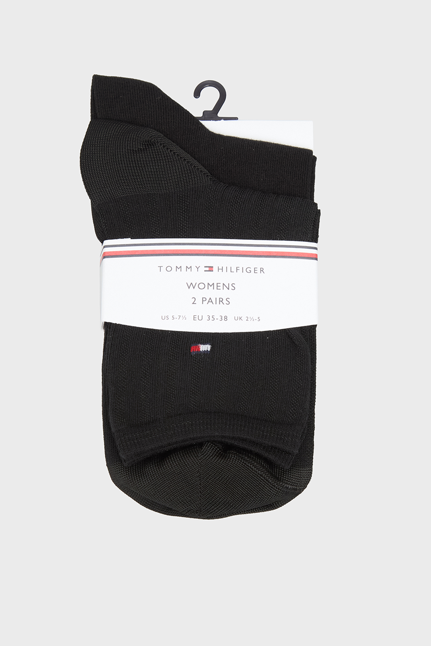 Женские черные носки (2 пары) SHINE Черный 39-42 Tommy Hilfiger 701232974 Женские черные носки (2 пары) SHINE Черный 39-42 Tommy Hilfiger 701232974
