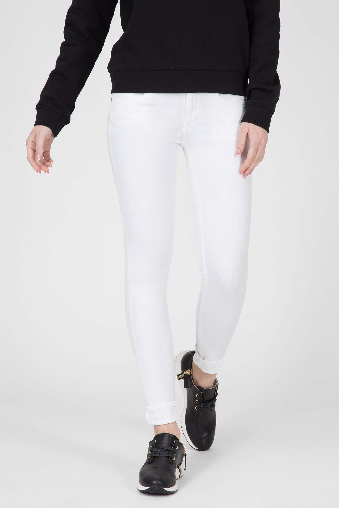 Женские белые джинсы LUZ COIN ZIP 1