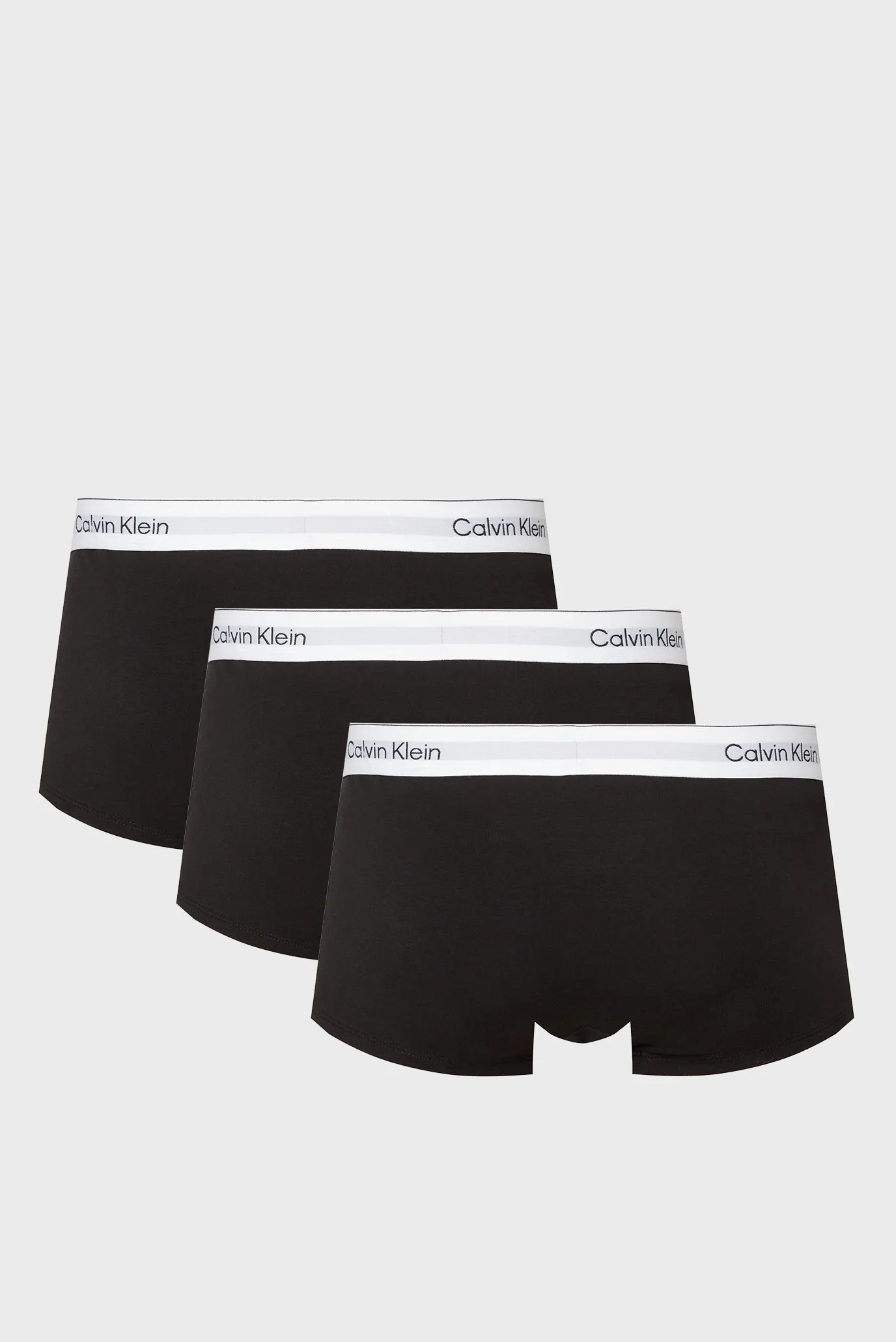 Мужские черные боксеры (3 шт) LOW RISE TRUNK 3PK 7