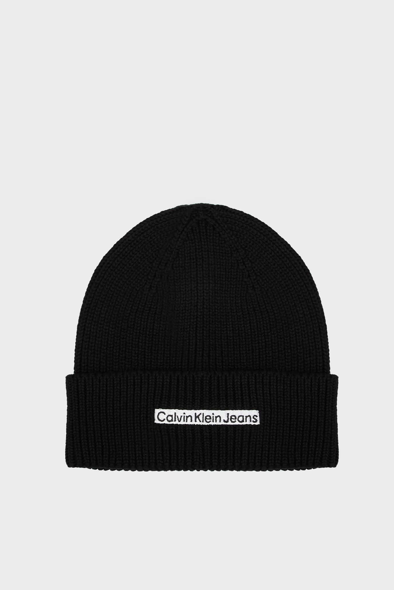 Чоловіча чорна шапка INSTITUTIONAL PATCH BEANIE 1