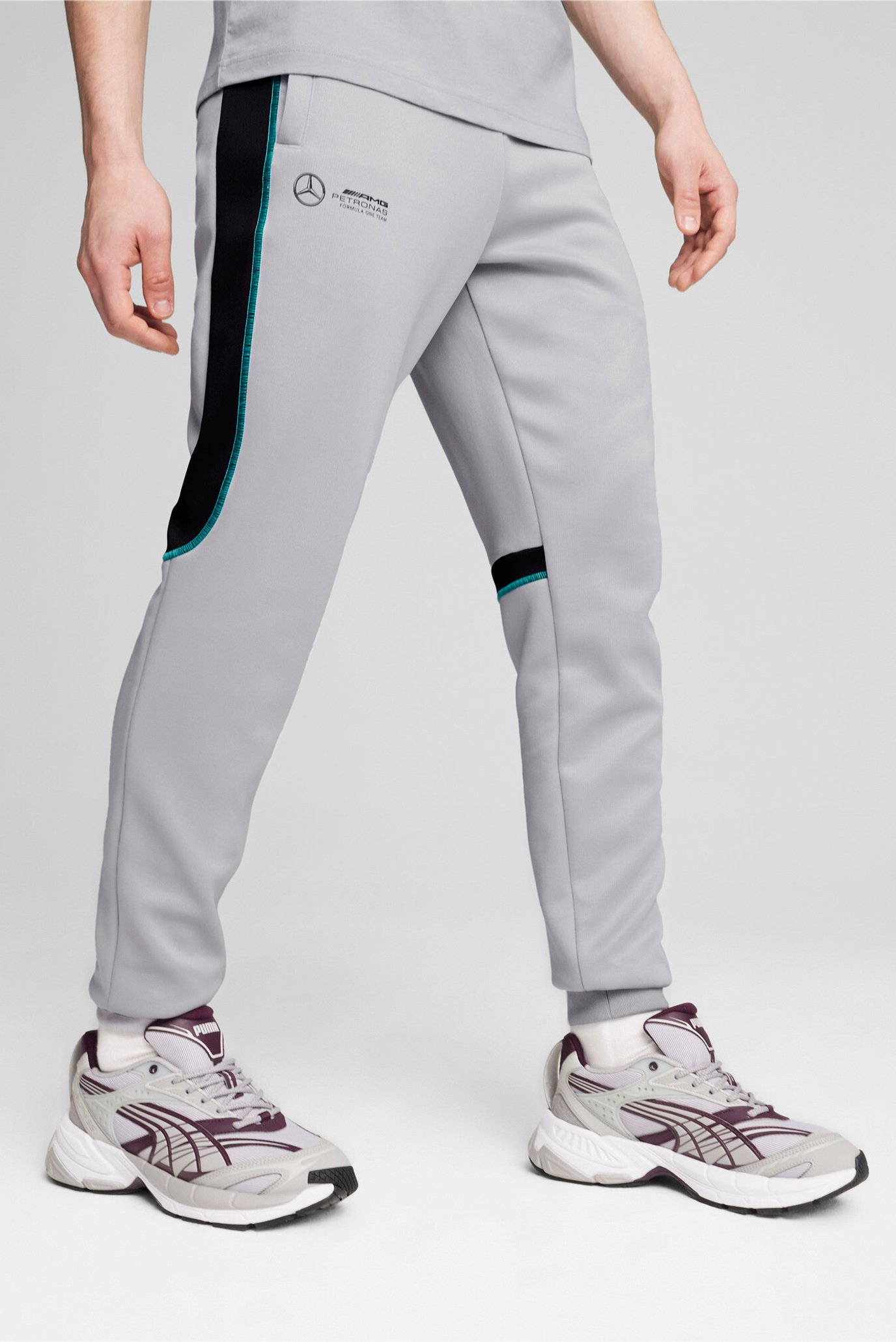 Чоловічі сірі спортивні штани Mercedes-AMG Petronas F1® MT7+ Track Pants Men 1