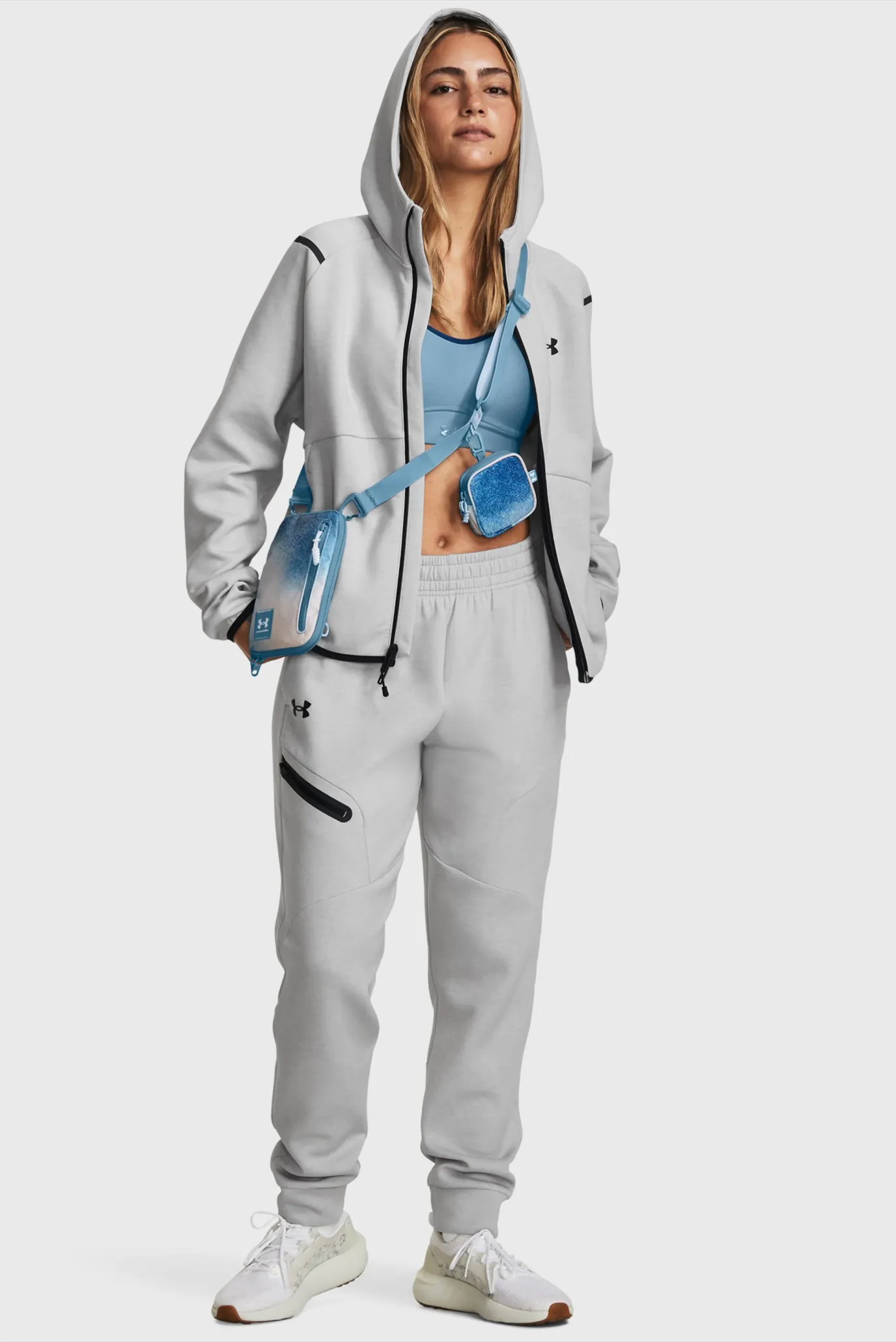 Жіноче сіре худі Unstoppable Flc FZ 2