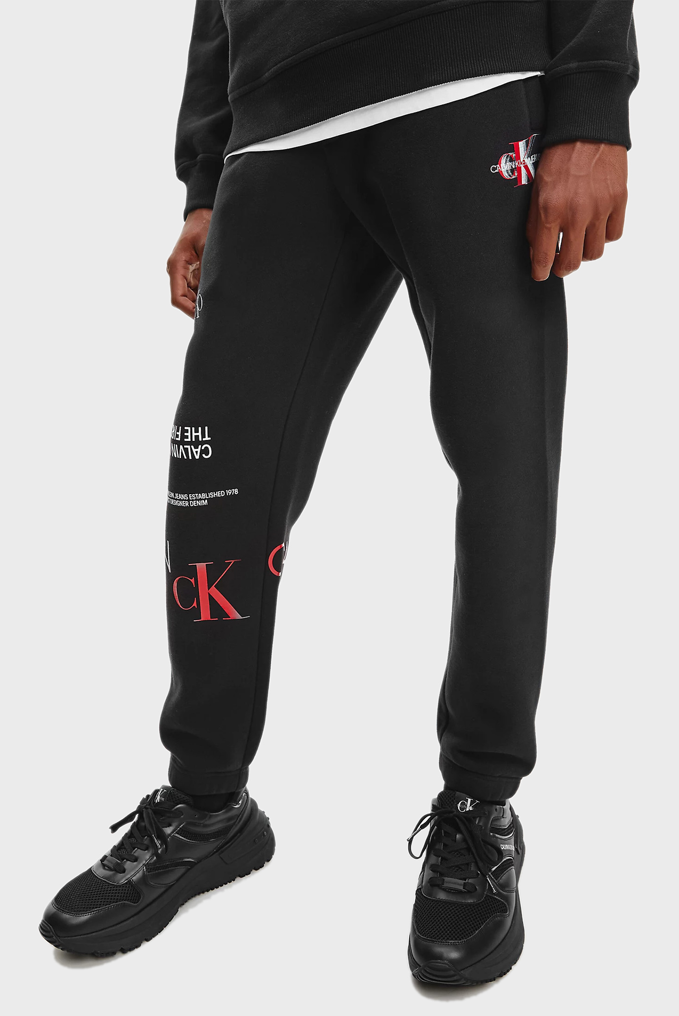 Мужские черные спортивные брюки MULTI URBAN LOGO HWK 1
