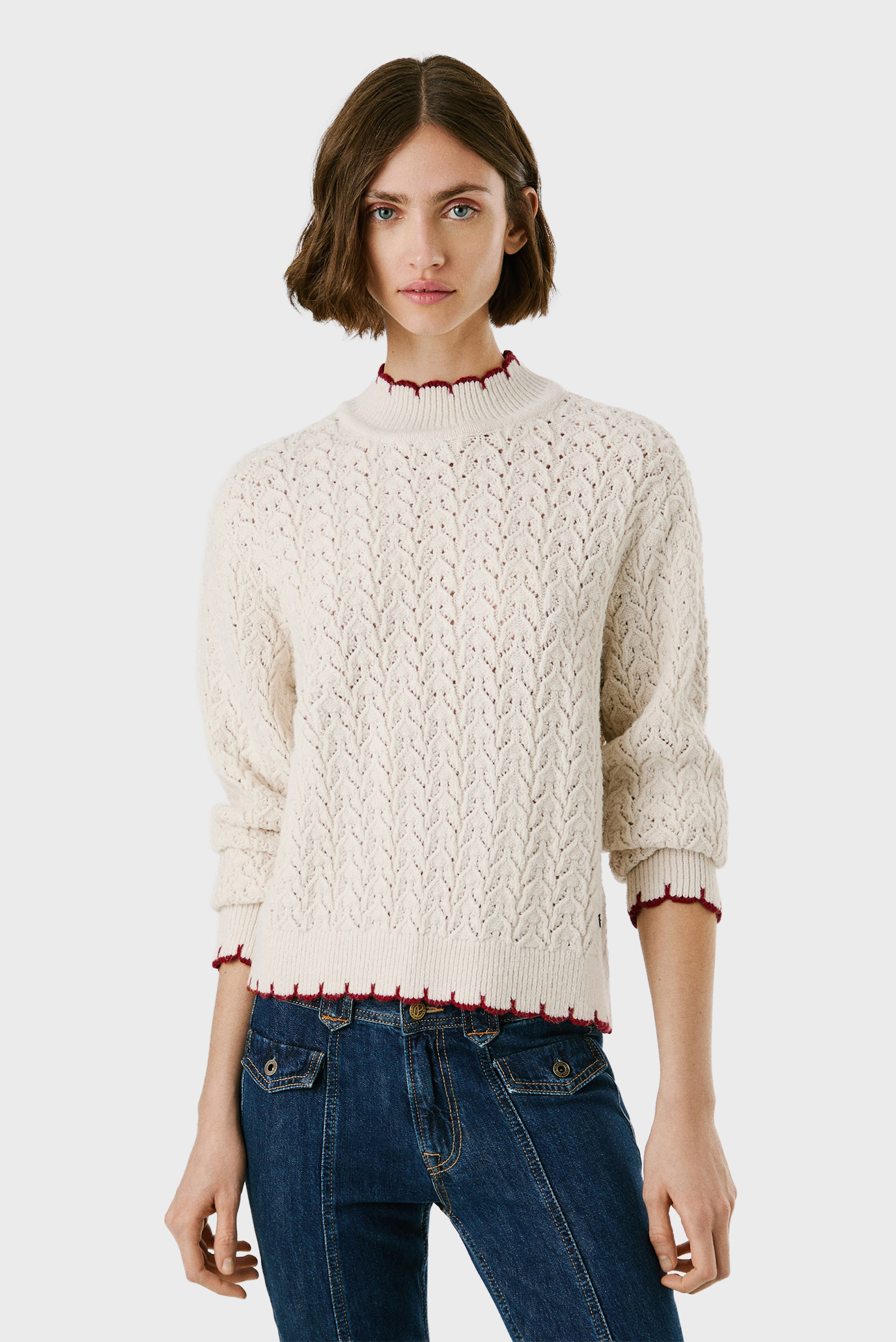Женский белый джемпер CHARIL Белый XS Pepe Jeans PL7000016 Женский белый джемпер CHARIL Белый XS Pepe Jeans PL7000016