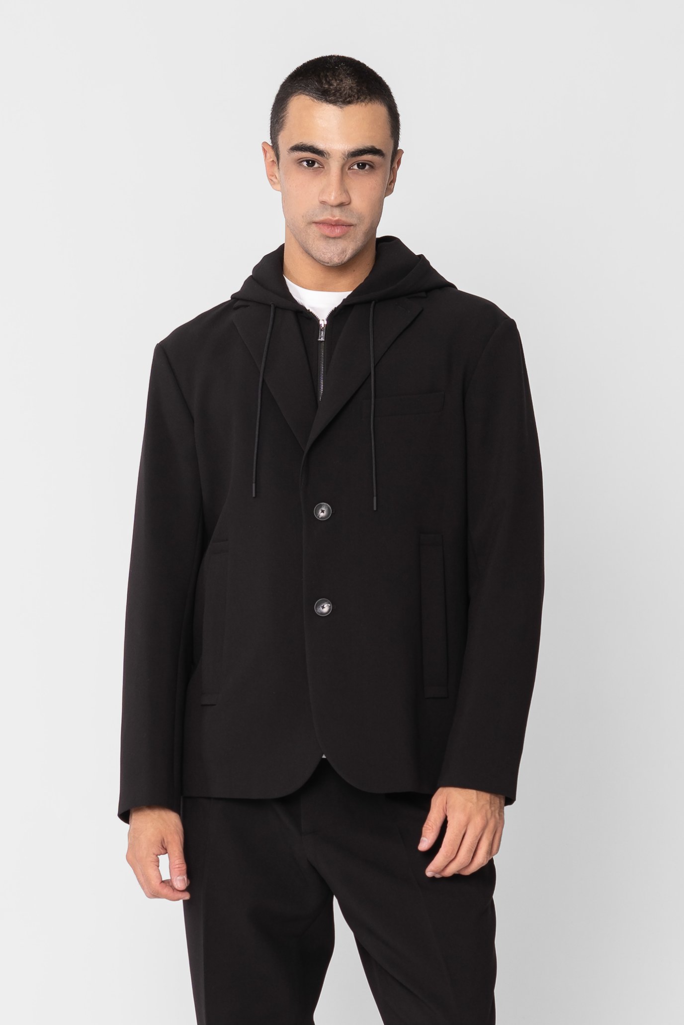 Мужской черный пиджак 1