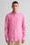 Мужская розовая льняная рубашка REG