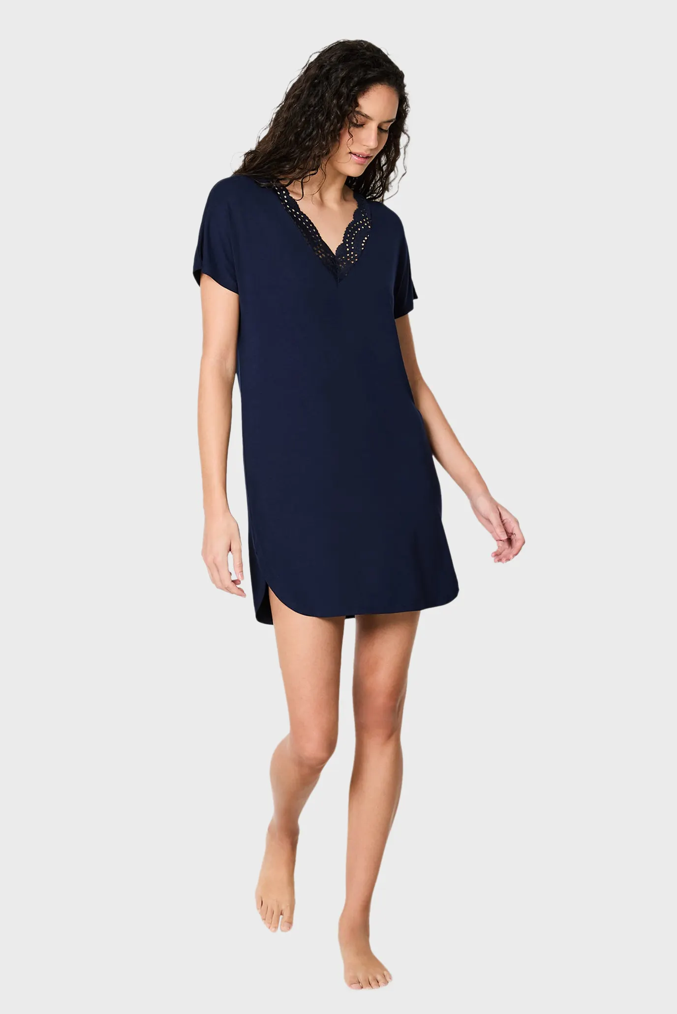 Жіноча темно-синя нічна сорочка JOSEPHINE 2