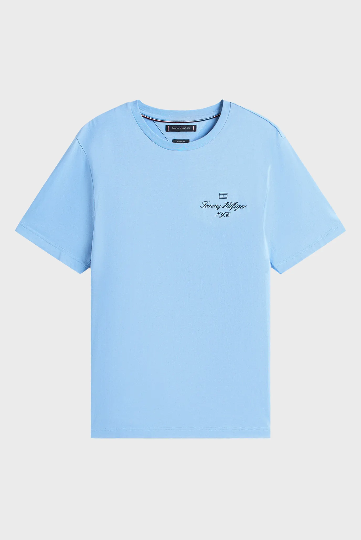 Чоловіча блакитна футболка OUTLINE FLAG SCRIPT 5