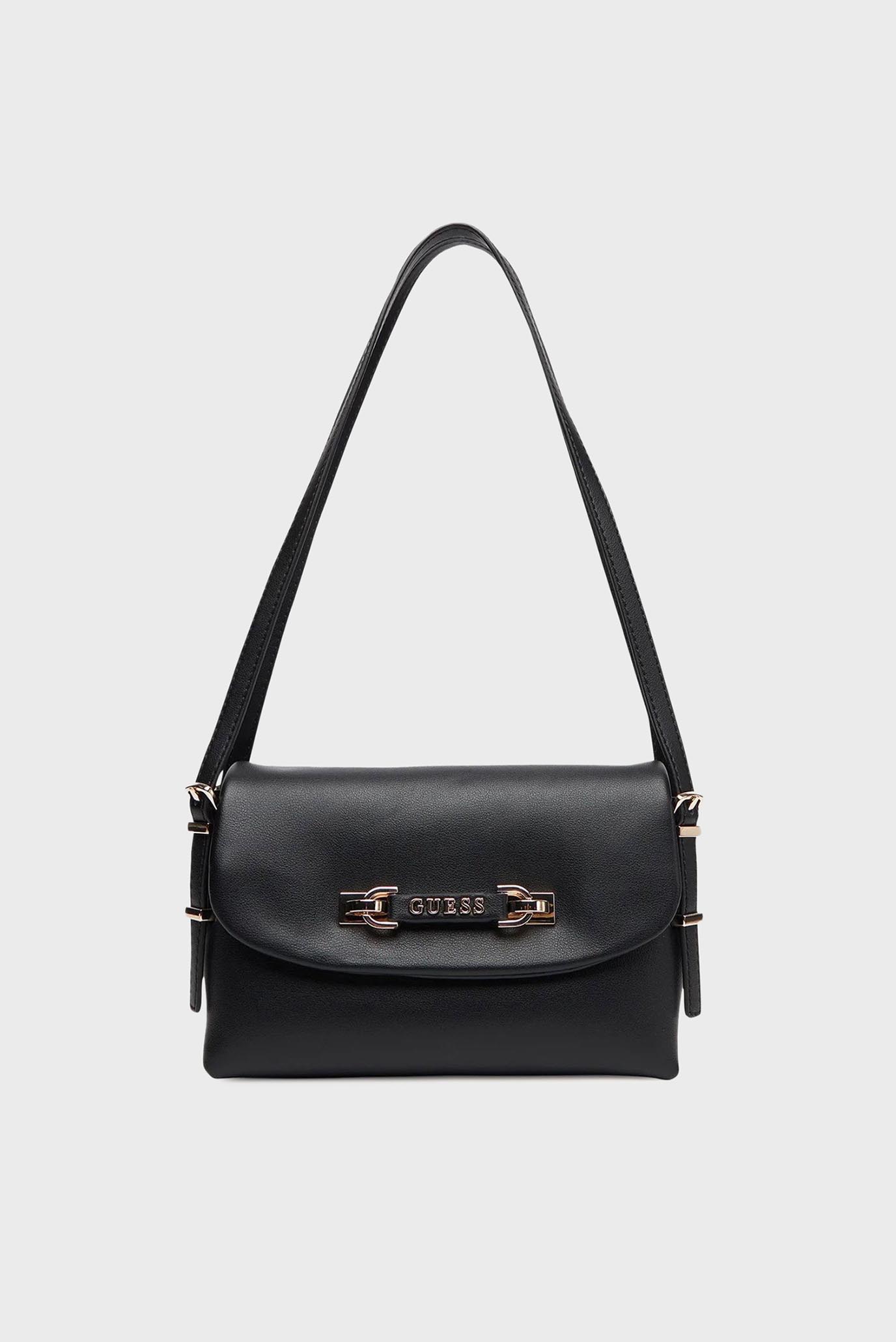 Женская черная сумка LEFIA FLAP Черный ONESIZE Guess HWBG9644190 Женская черная сумка LEFIA FLAP Черный ONESIZE Guess HWBG9644190