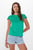 Жіноча зелена футболка