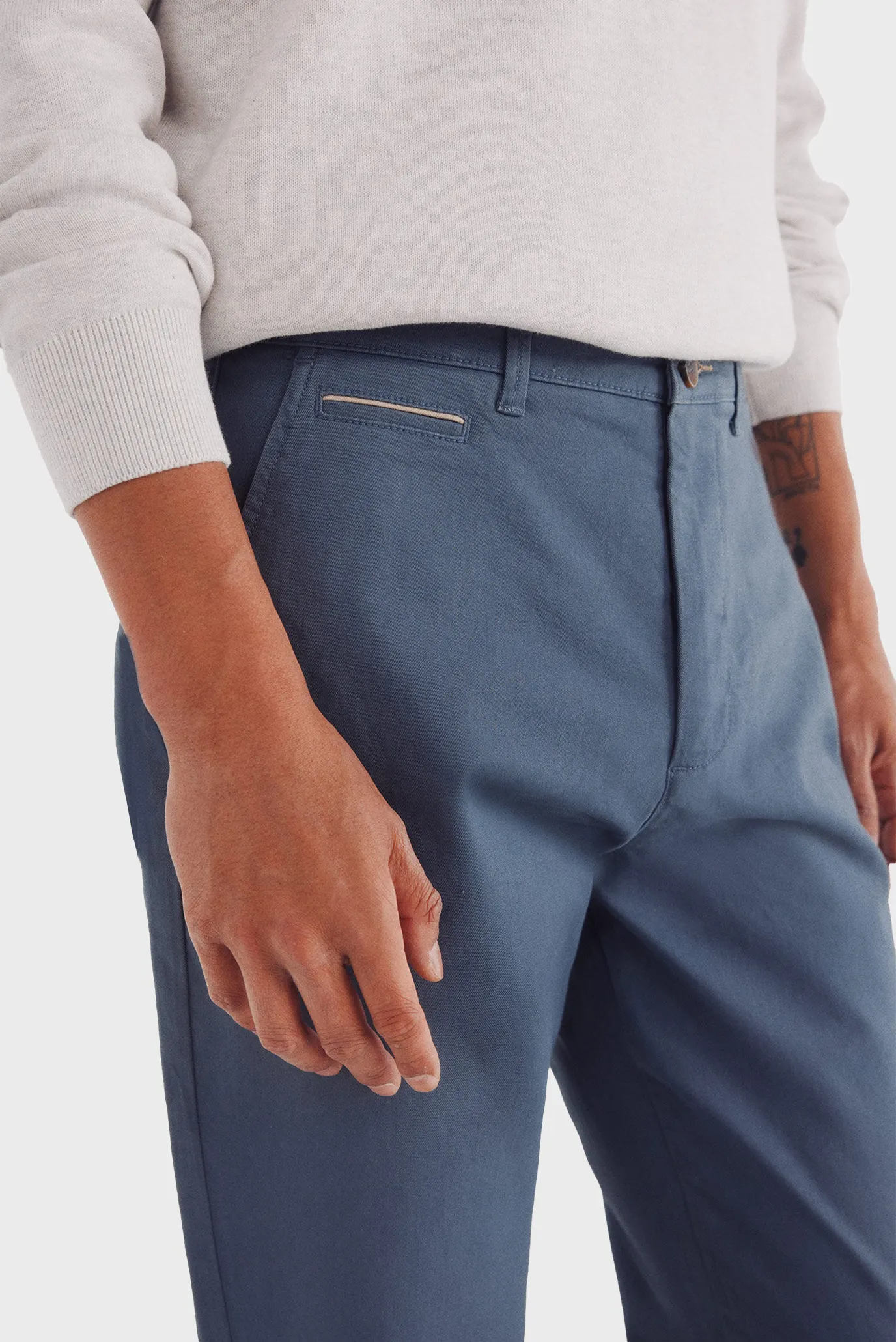 Чоловічі блакитні чіноси Slim fit 5