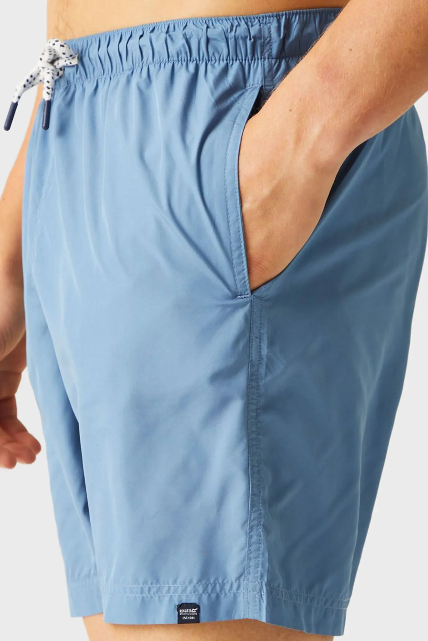 Чоловічі блакитні плавальні шорти 4