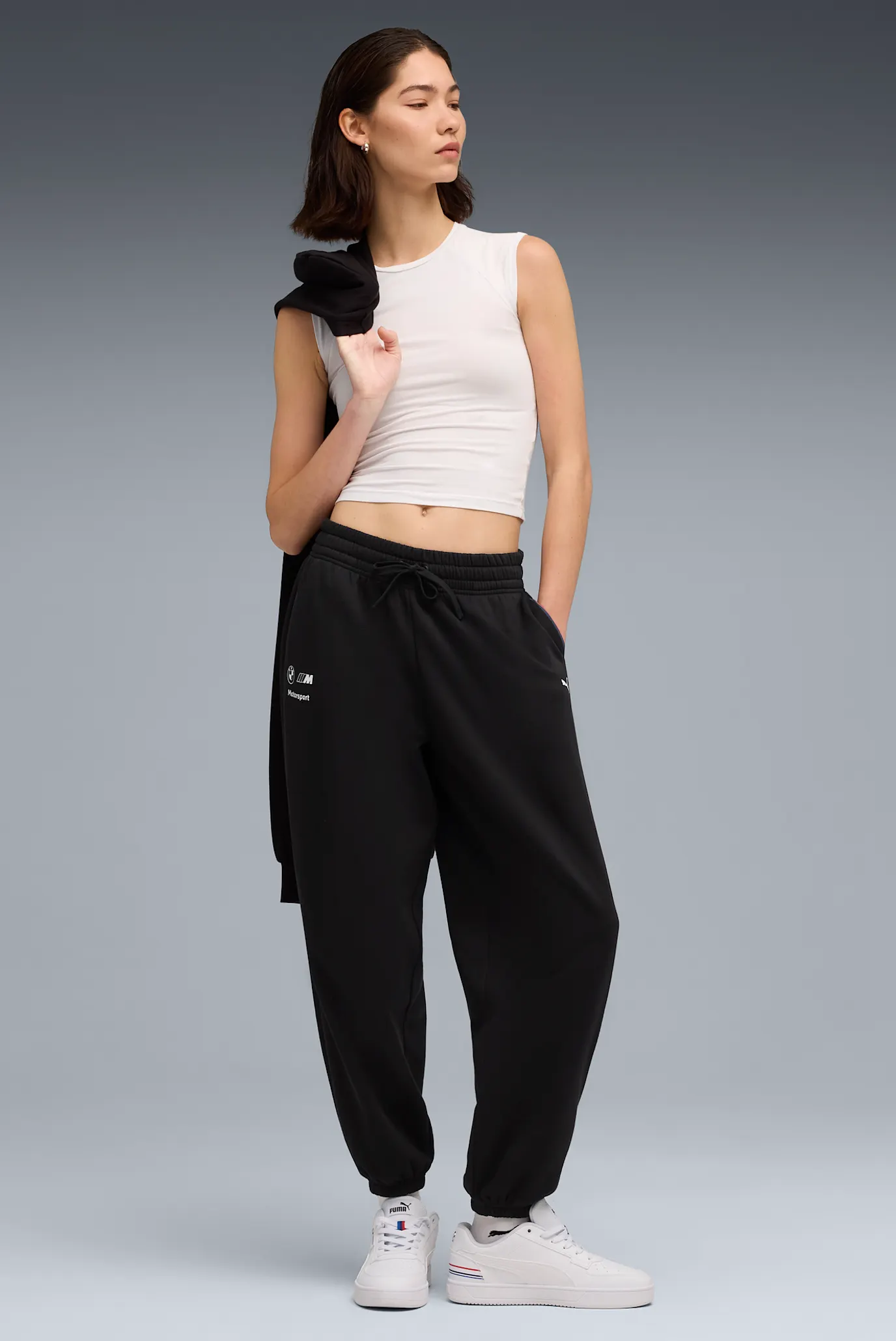 Женские черные спортивные брюки BMW M Motorsport Essentials Sweatpants Women 2
