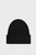 Жіноча чорна шапка CK EMBROIDERY COTTON RIB BEANIE