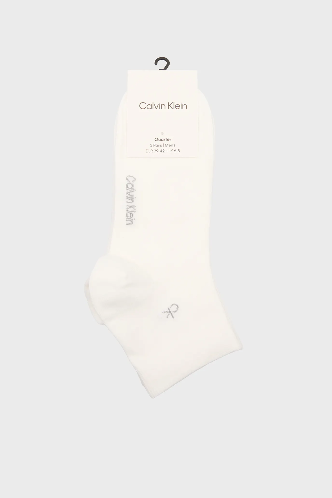 Мужские белые носки (3 пары) QUARTER 1