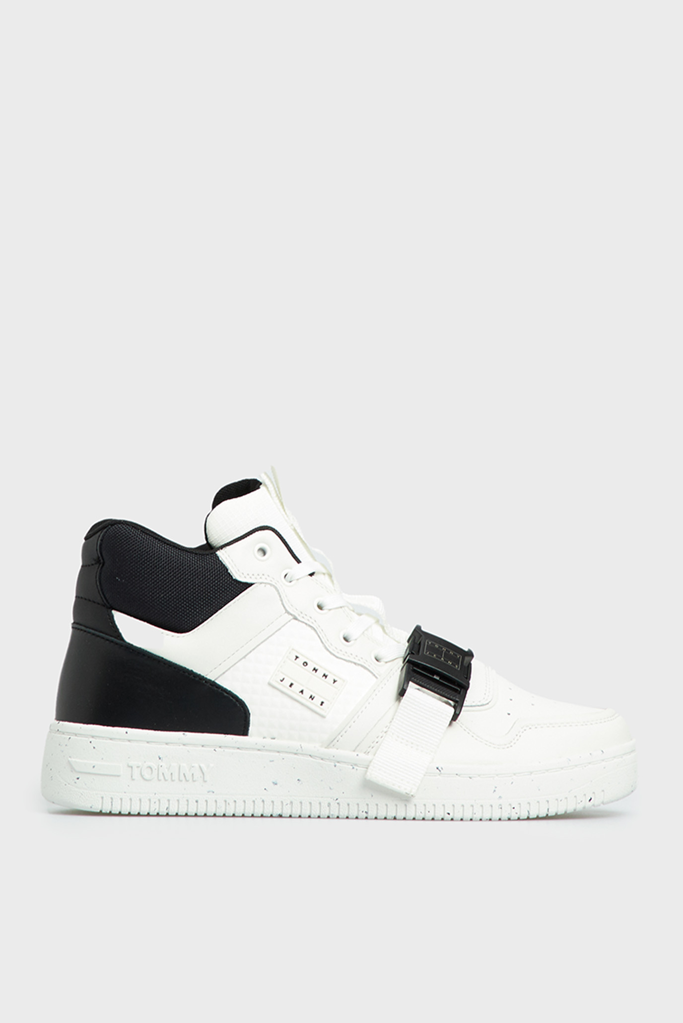 Мужские белые кожаные кроссовки TJM BASKET LEATHER BUCKLE Белый 43 Tommy Jeans EM0EM01288 Мужские белые кожаные кроссовки TJM BASKET LEATHER BUCKLE Белый 43 Tommy Jeans EM0EM01288