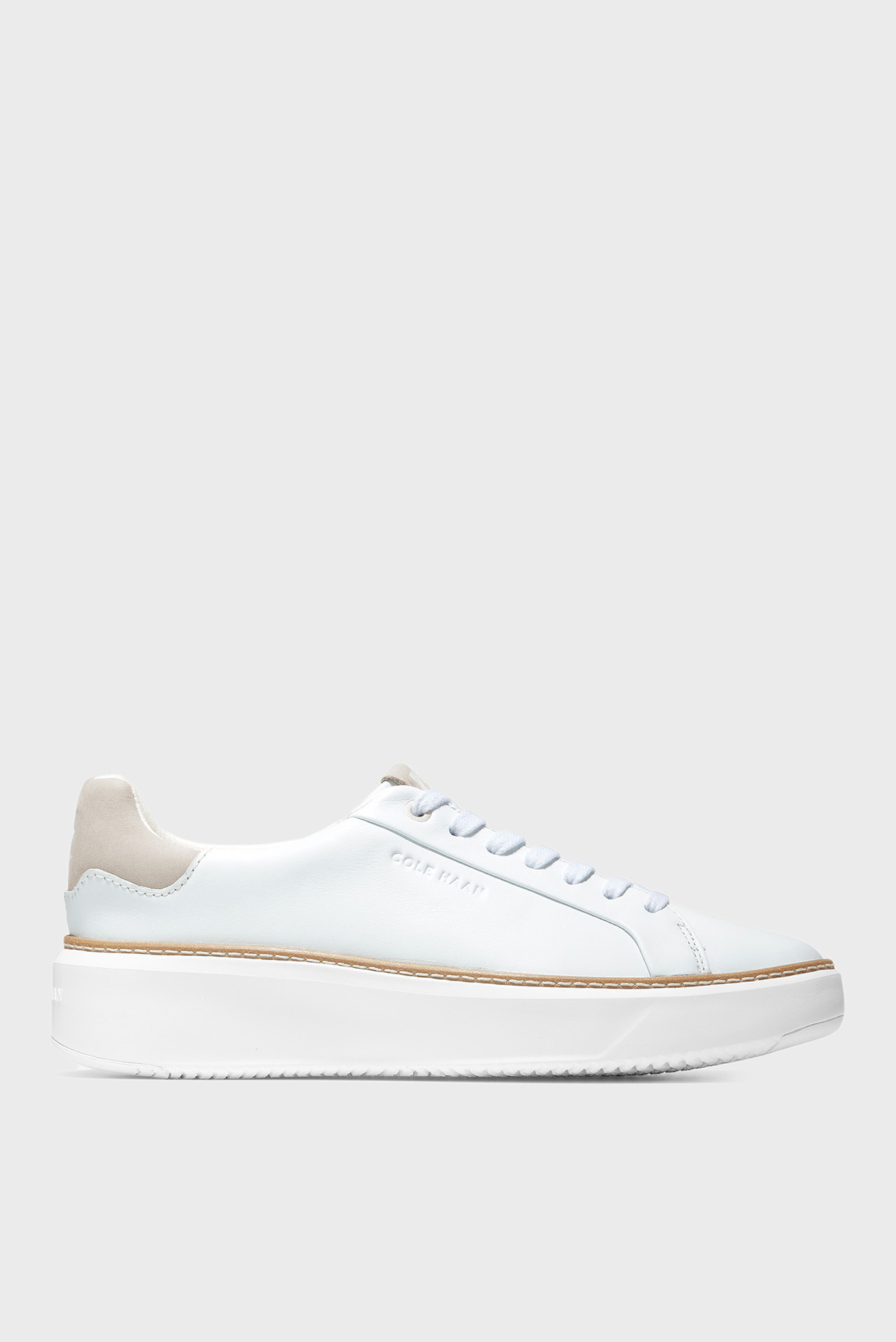 Женские белые кожаные сникерcы GrandPrø Topspin Sneaker 1