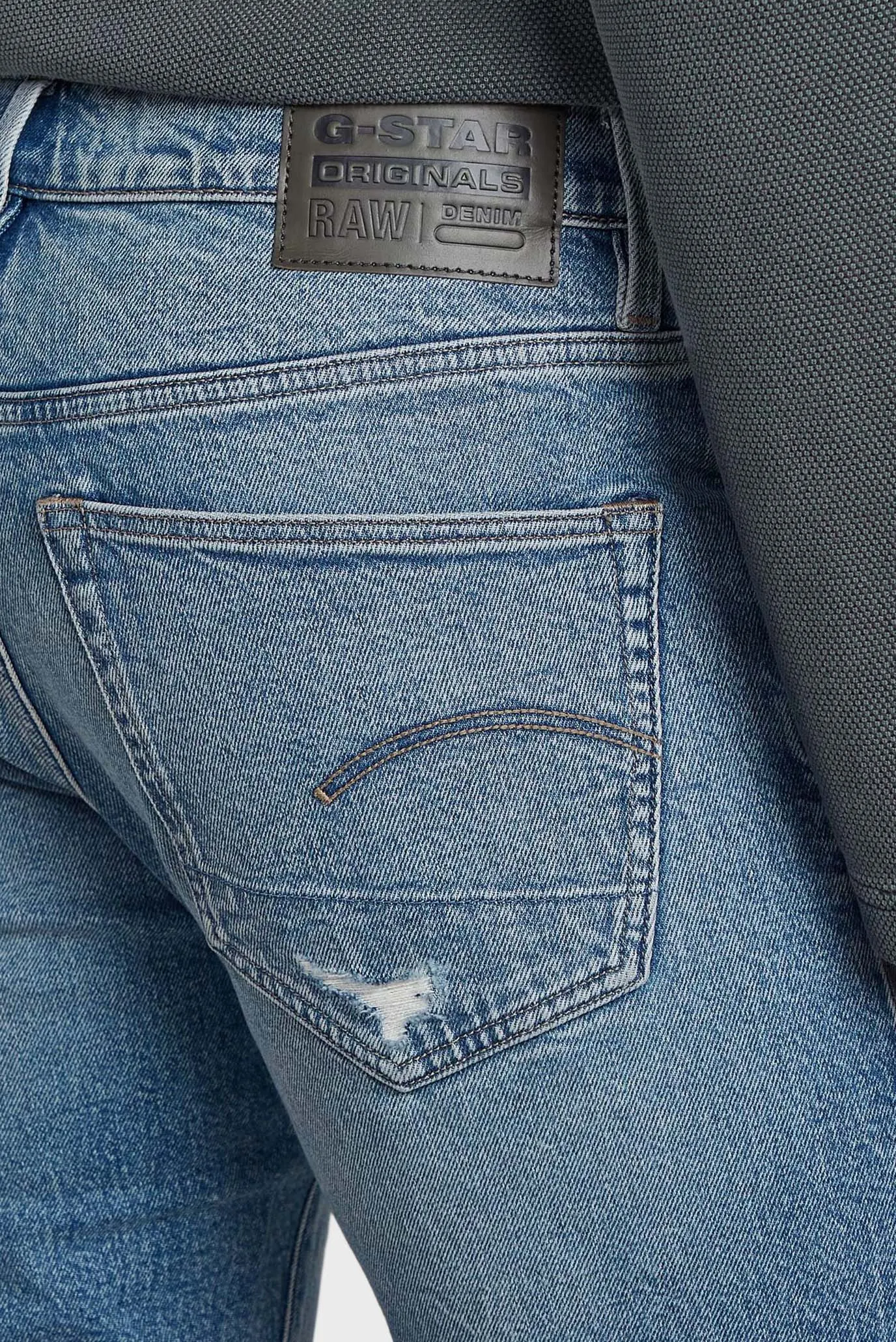 Мужские голубые джинсы 3301 Slim 5