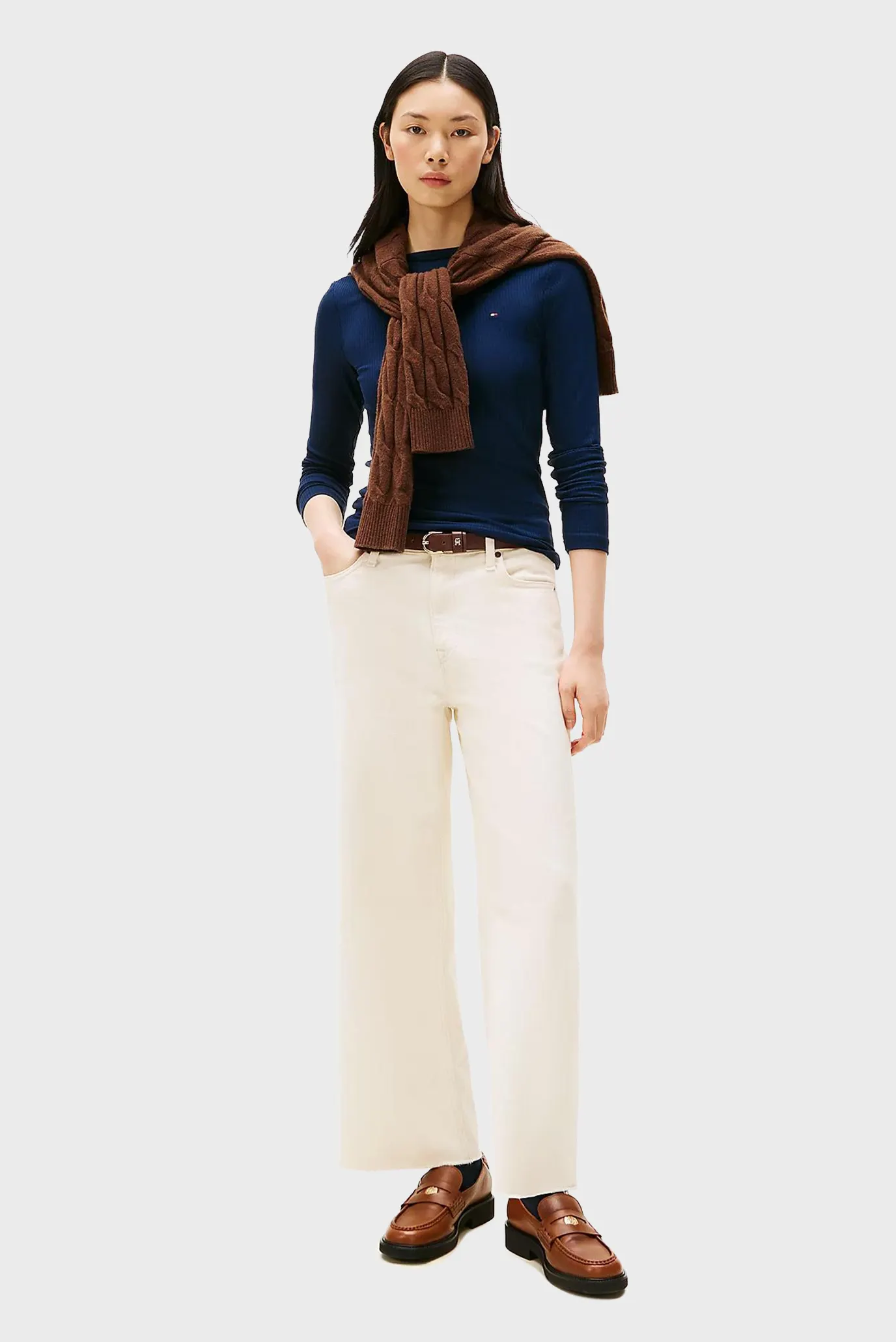 Женский темно-синий джемпер SLIM 2