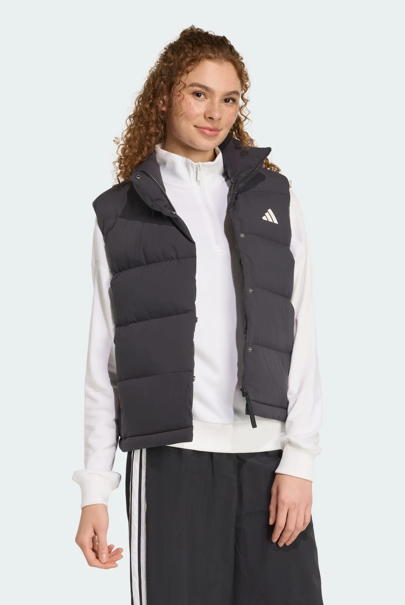 Жіночий чорний пуховий жилет Helionic CLIMAWARM Relaxed 2