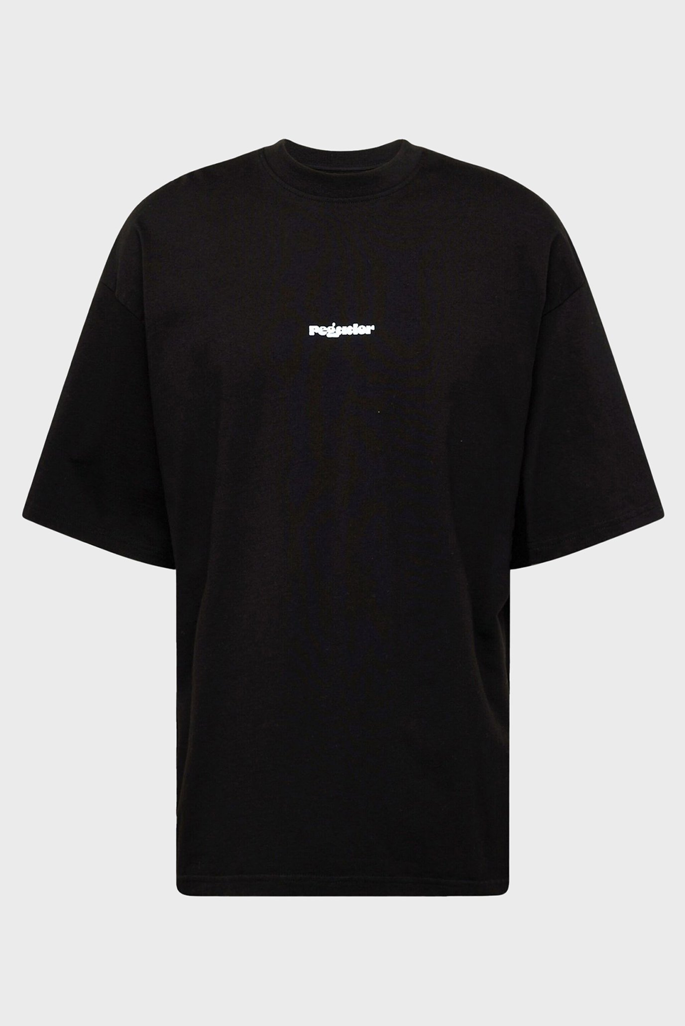 Чоловіча чорна футболка HUSSEY BOXY TEE WASHED BLACK 1