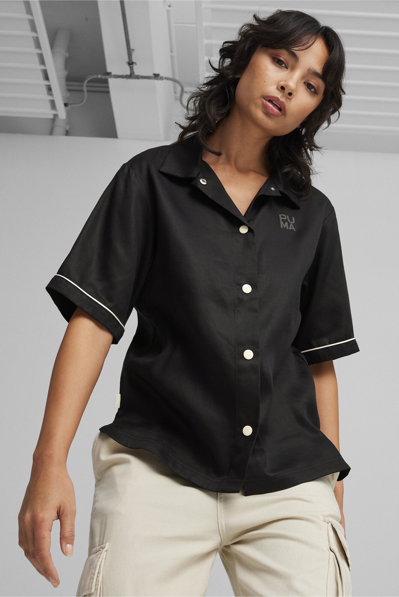 Женская черная рубашка INFUSE Woven Shirt 1
