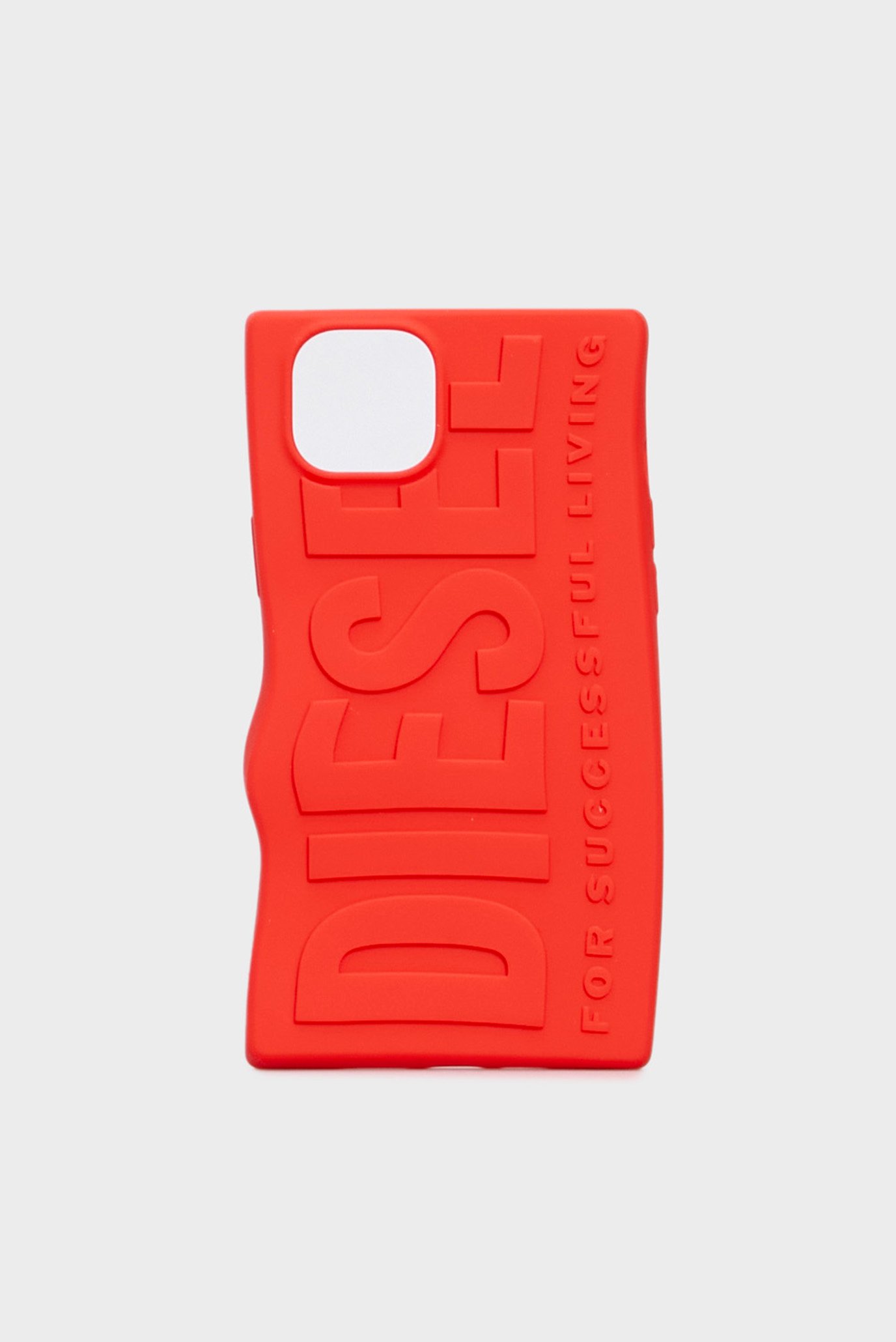 Червоний чохол для телефону Diesel Silicone Case iP 15 Plus 1