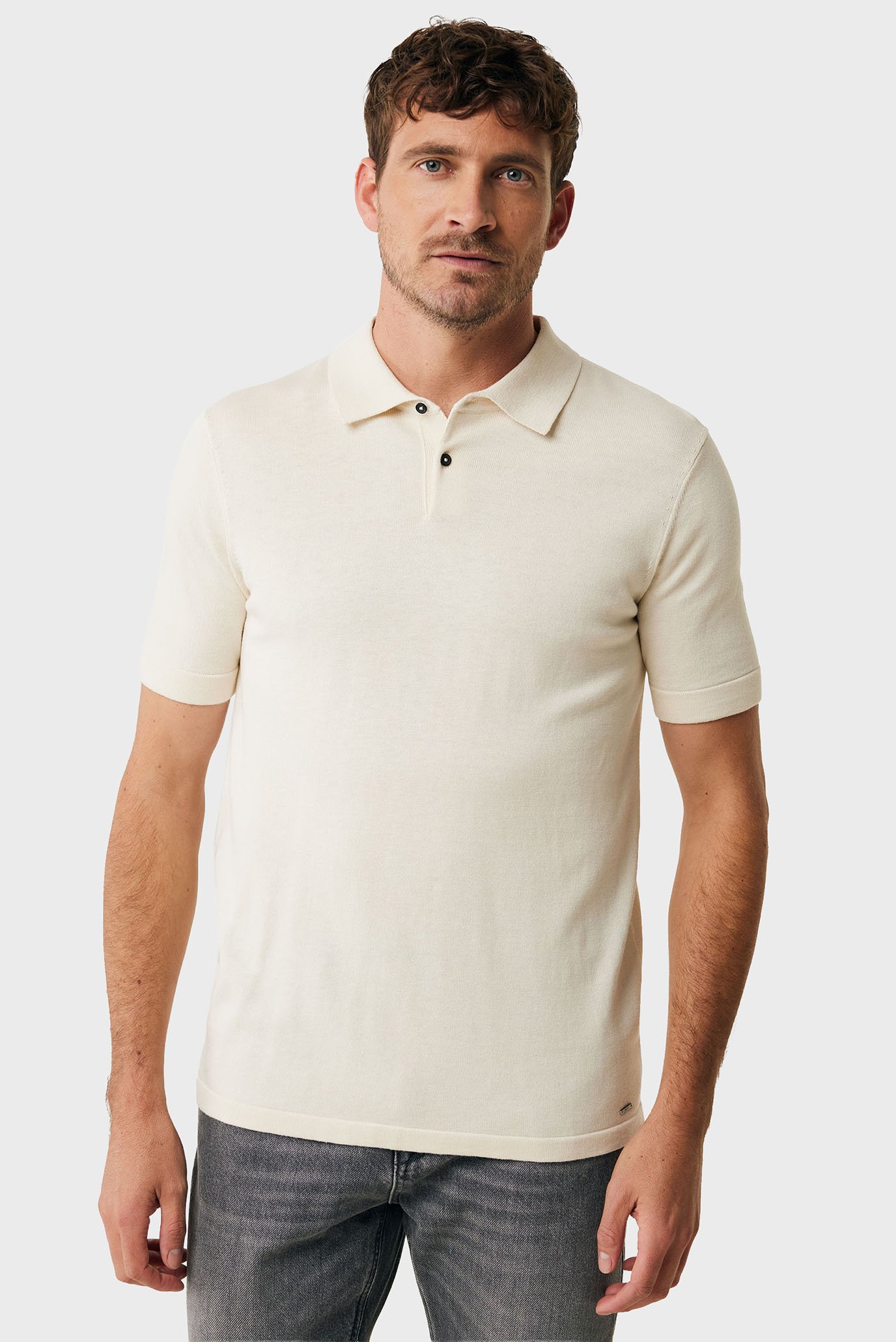 Мужское белое поло GIUSEPPE Premium knit polo Бежевый XXL Mexx MF006601751M Мужское белое поло GIUSEPPE Premium knit polo Бежевый XXL Mexx MF006601751M