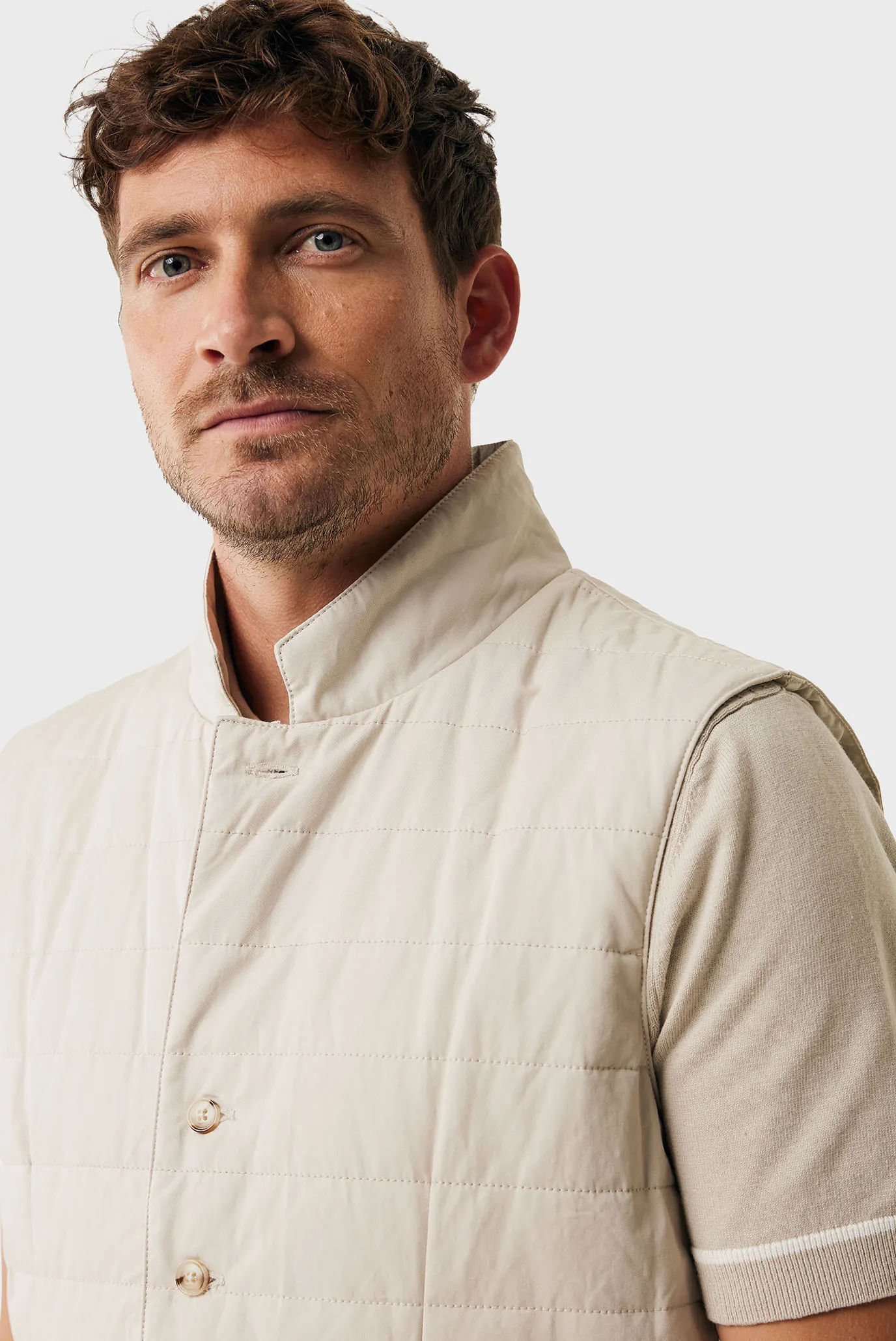 Чоловічий бежевий жилет Light padded smart bodywarmer 5