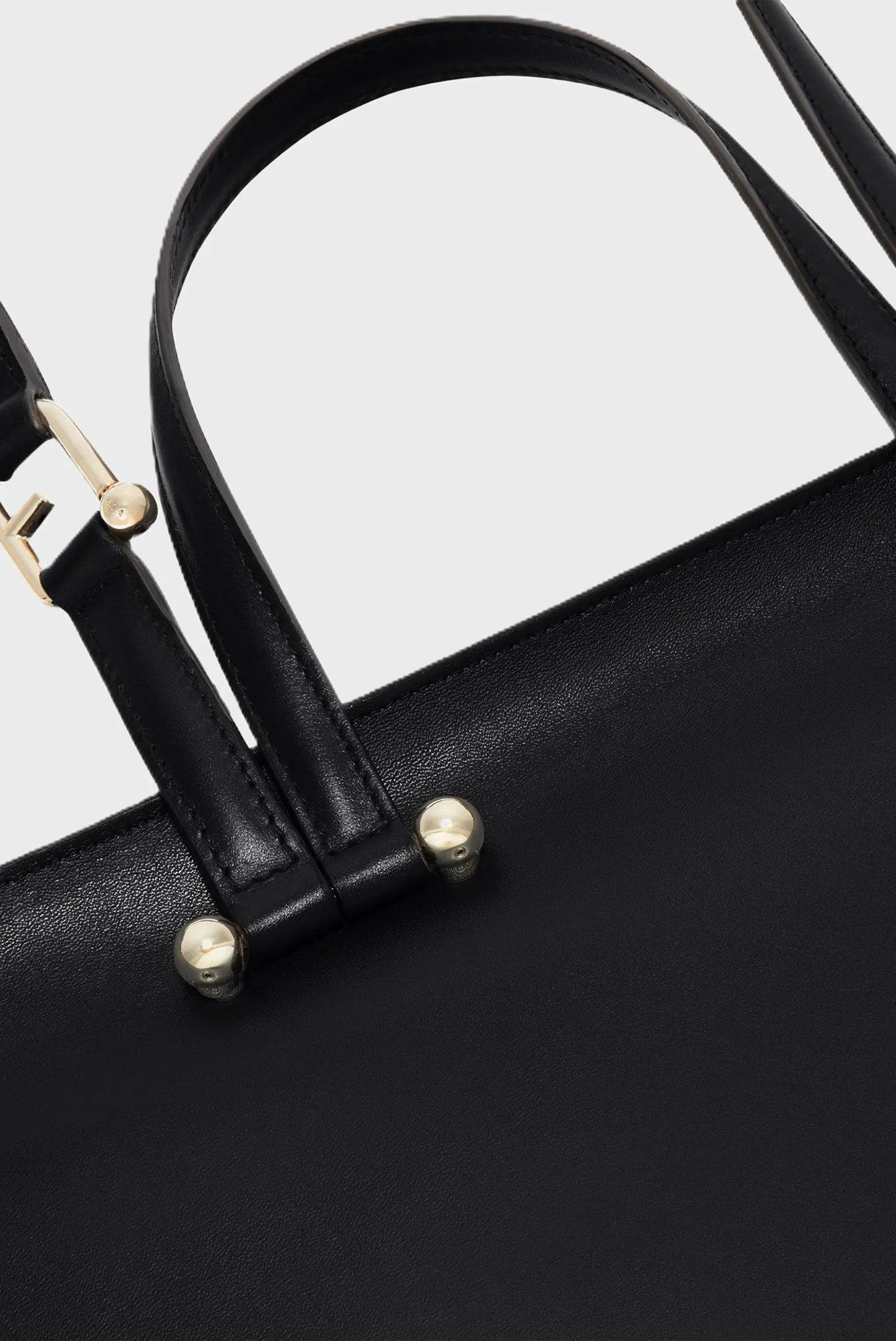 Жіноча чорна шкіряна сумка 5