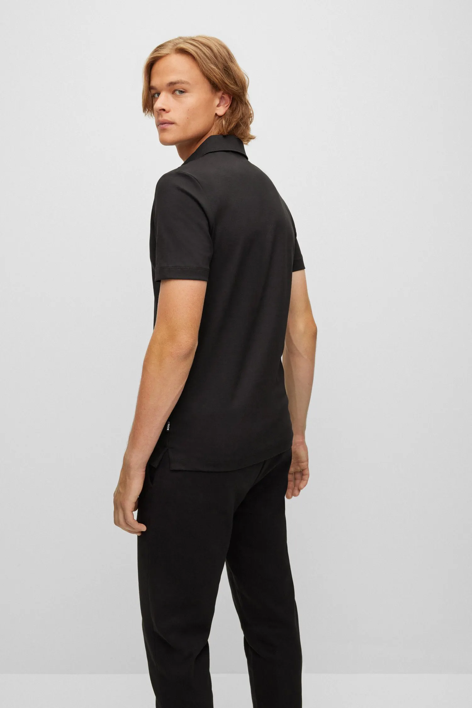 Чоловіче чорне поло 3