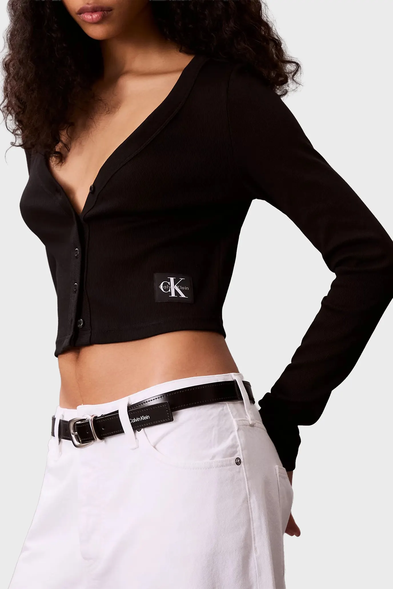 Женский черный кардиган LS WOVEN LABEL 5