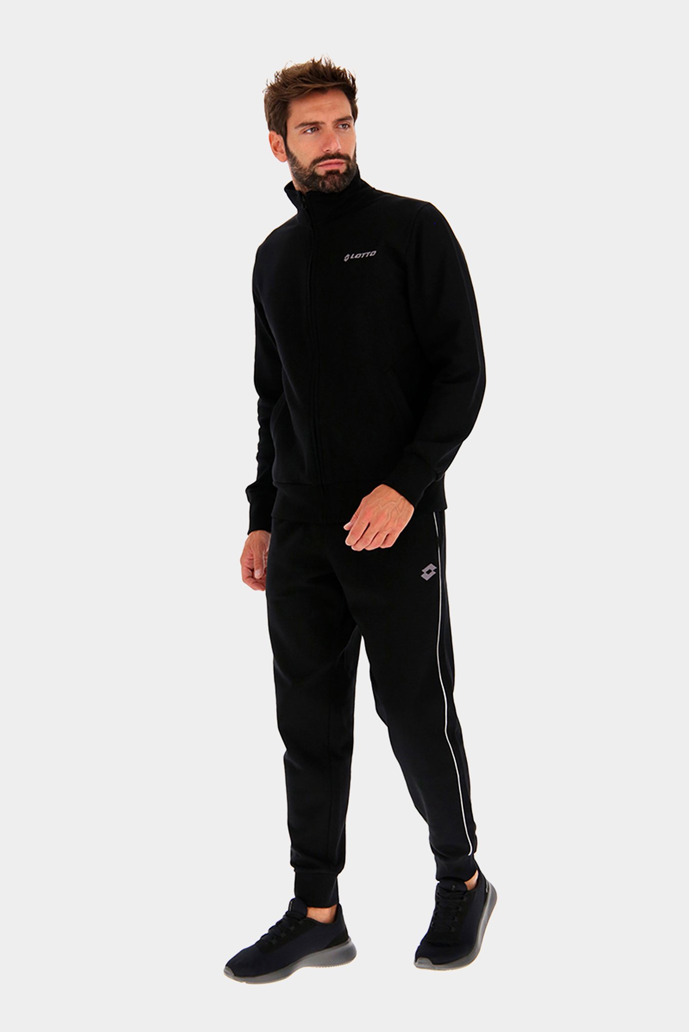 Мужской черный спортивный костюм (кофта, брюки) SUIT MORE V BS FL 1