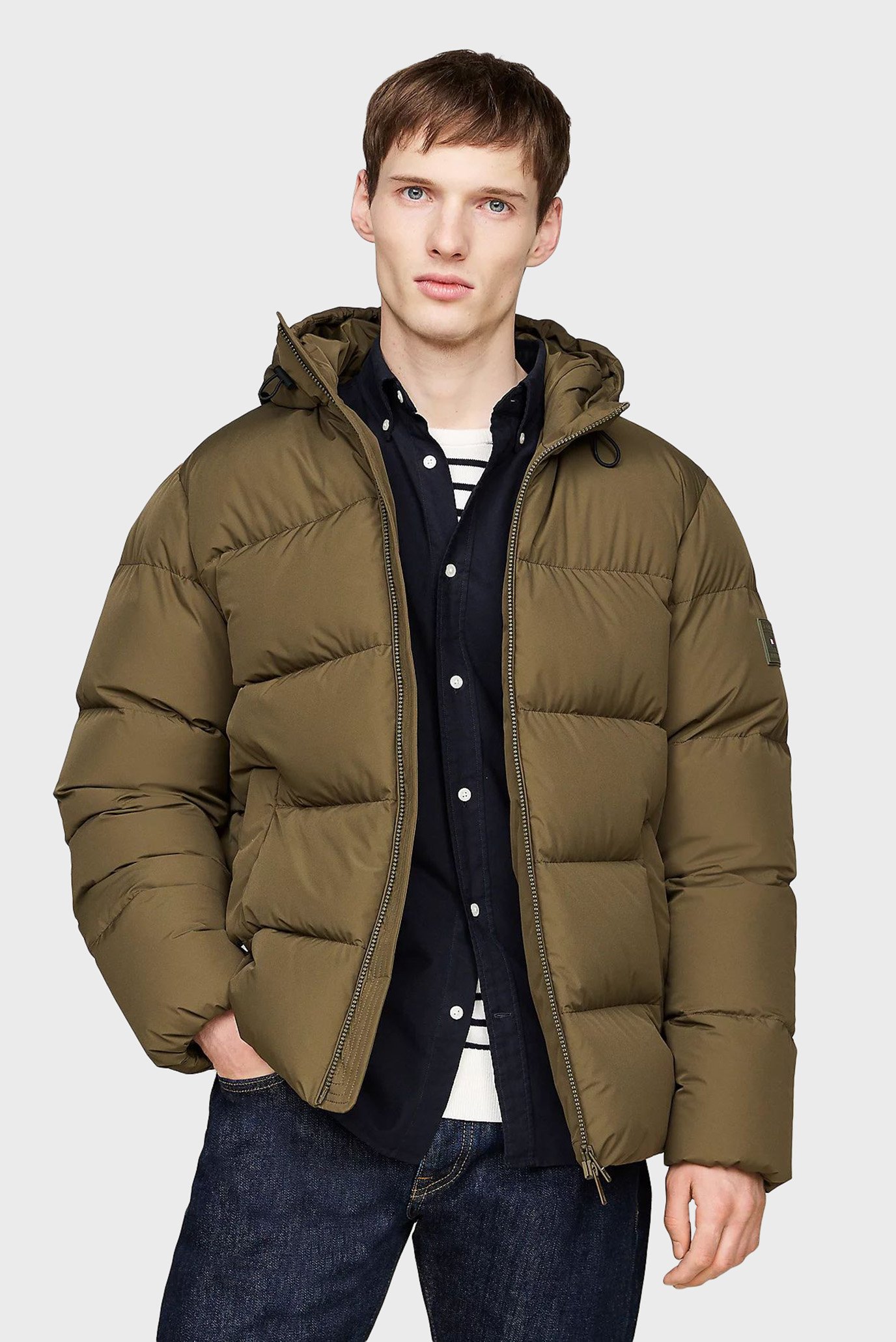 Чоловічий олвиковий пуховик DOWN HOODED PUFFER JACKET 1