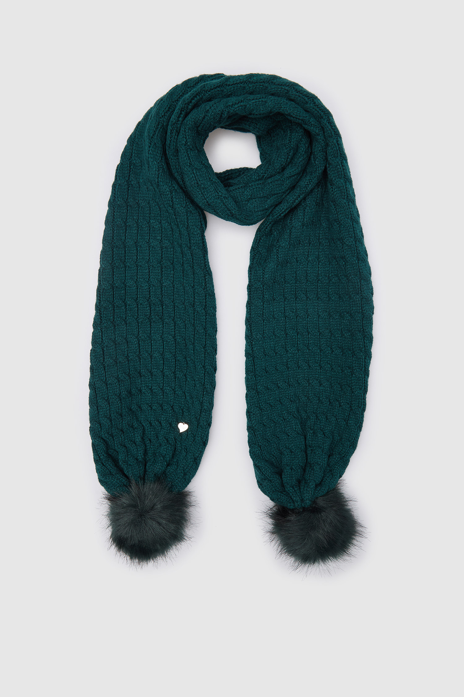 Женский зеленый шарф 1