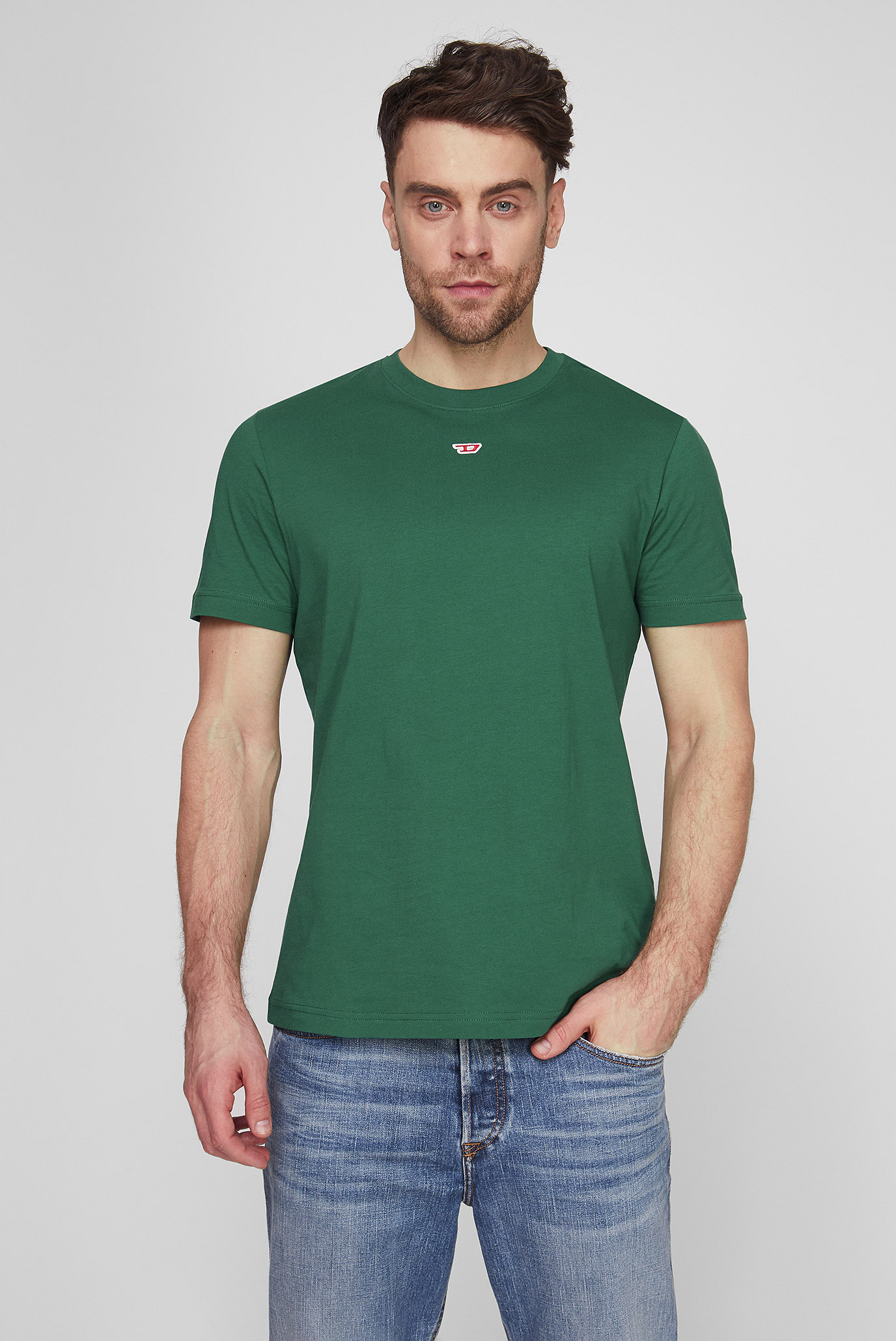 Чоловіча зелена футболка T-DIEGOR-D 1