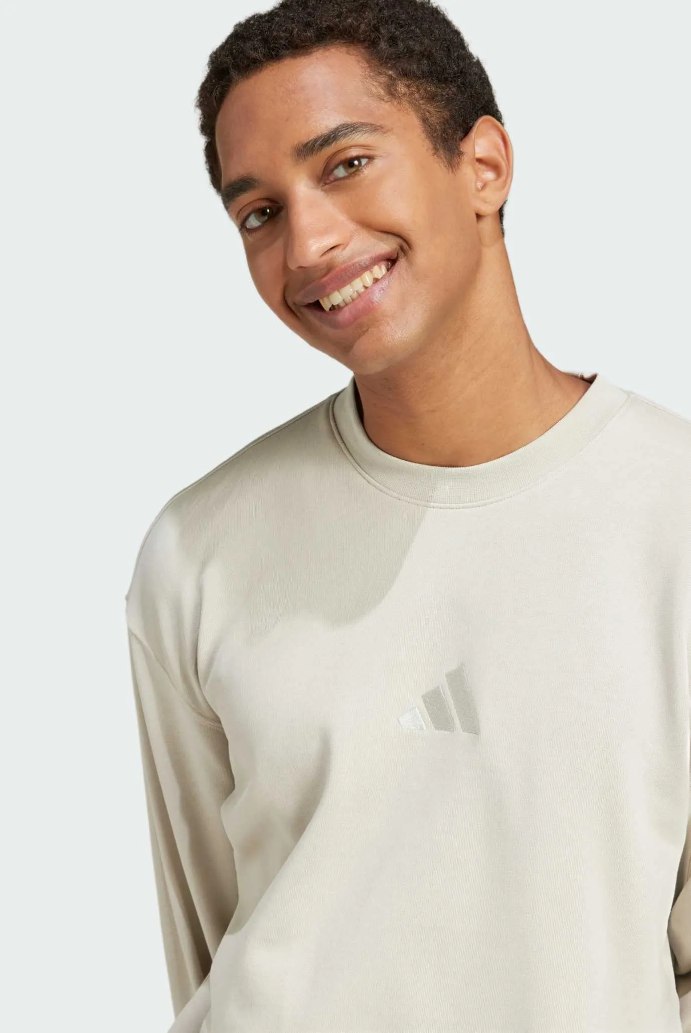 Мужской белый свитшот ALL SZN French Terry Crew 4