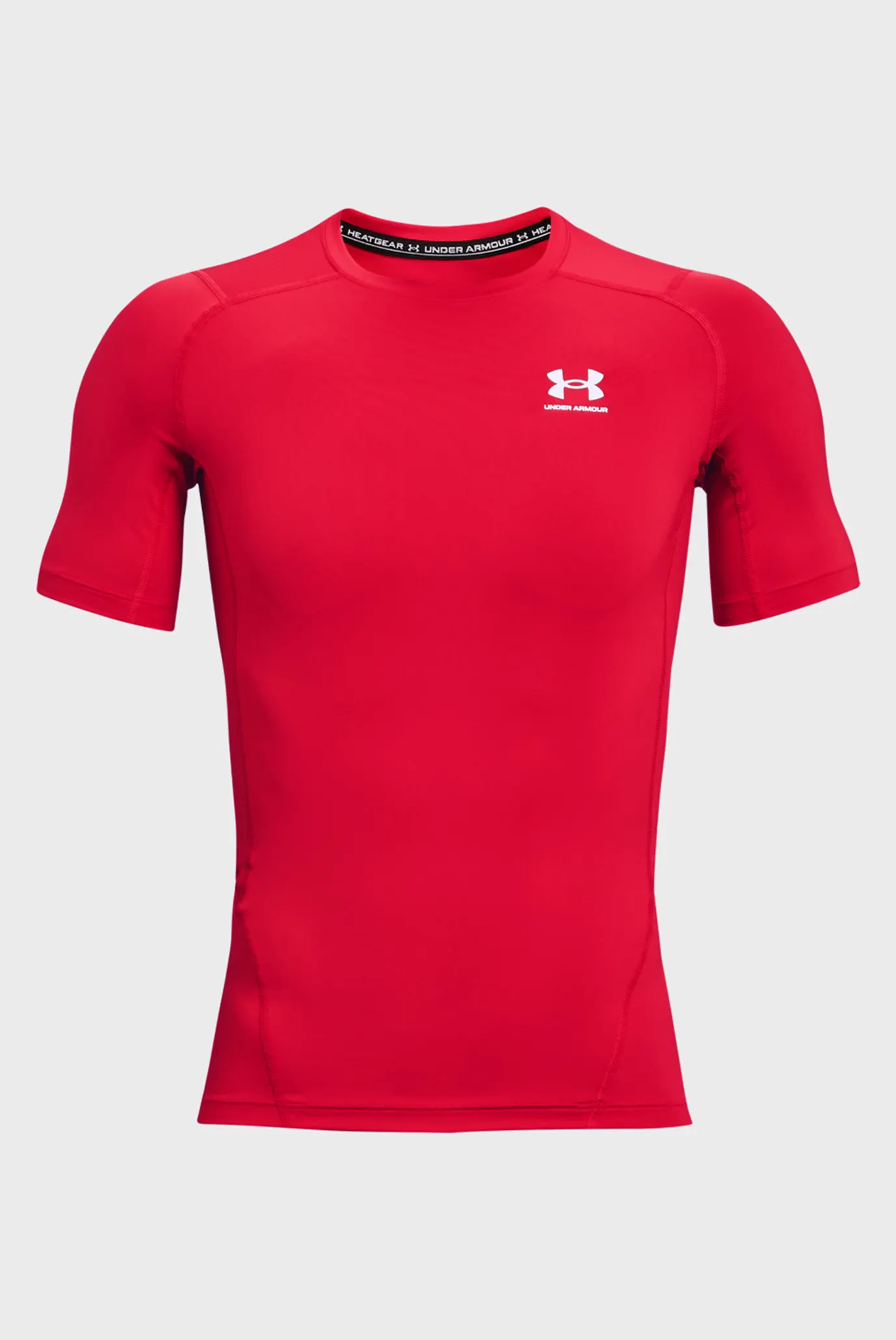 Мужская красная футболка UA HG Armour Comp SS 5