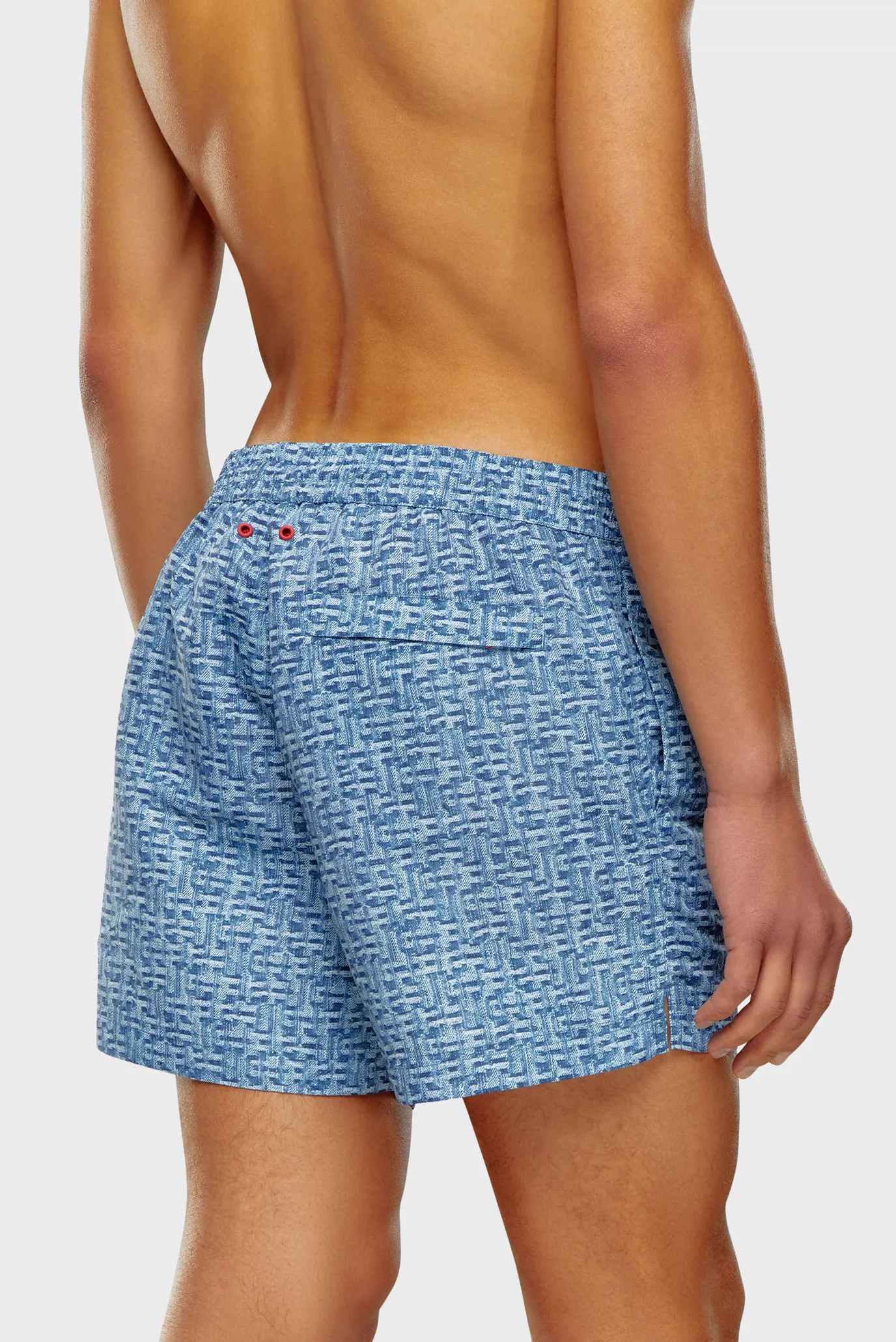 Чоловічі сині плавальні шорти з візерунком BMBX-KEN-37-ZIP BOXERS 2